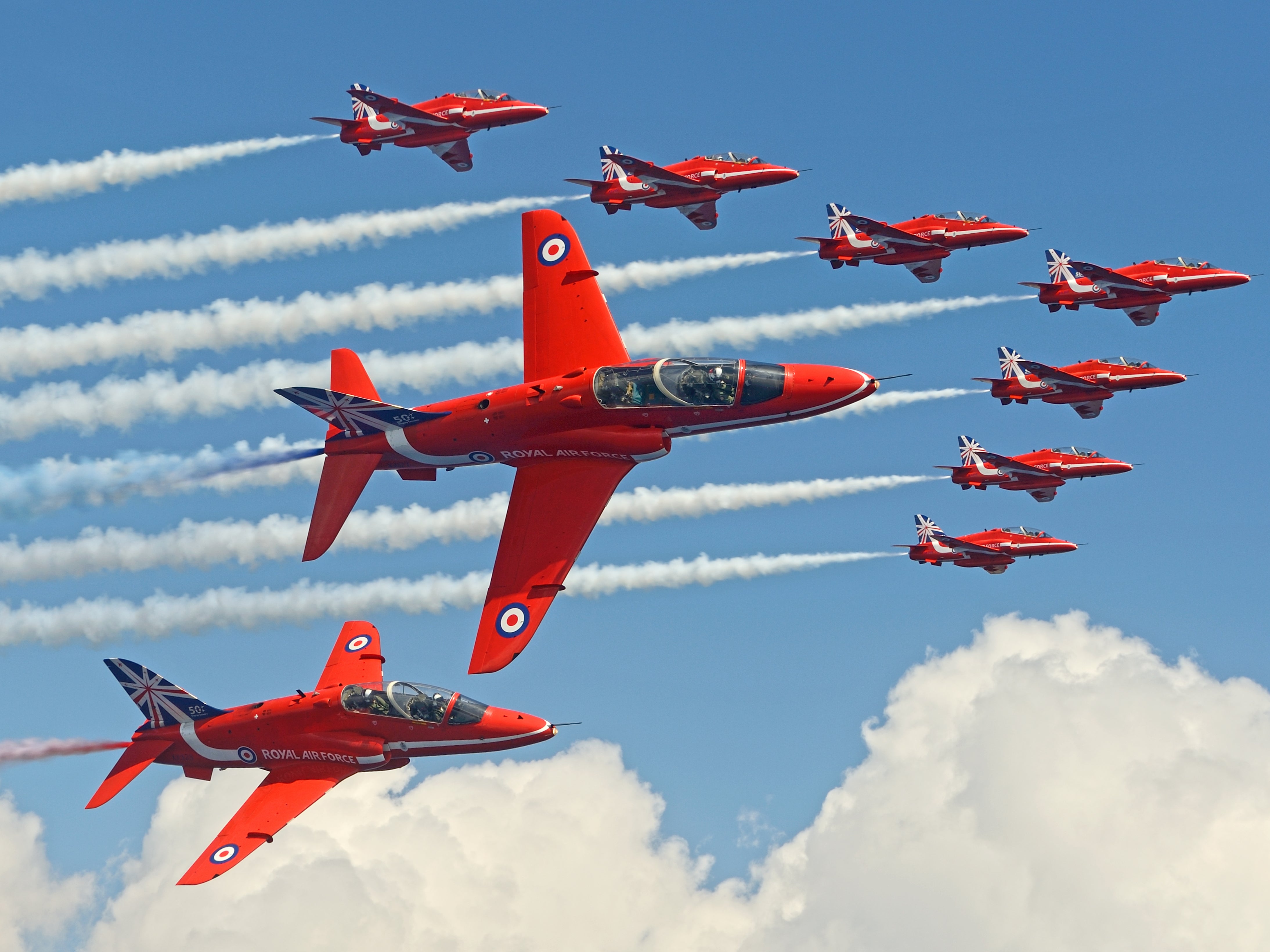 Red Arrows Hawk T1s during Springhawk 2014 in Cyprus