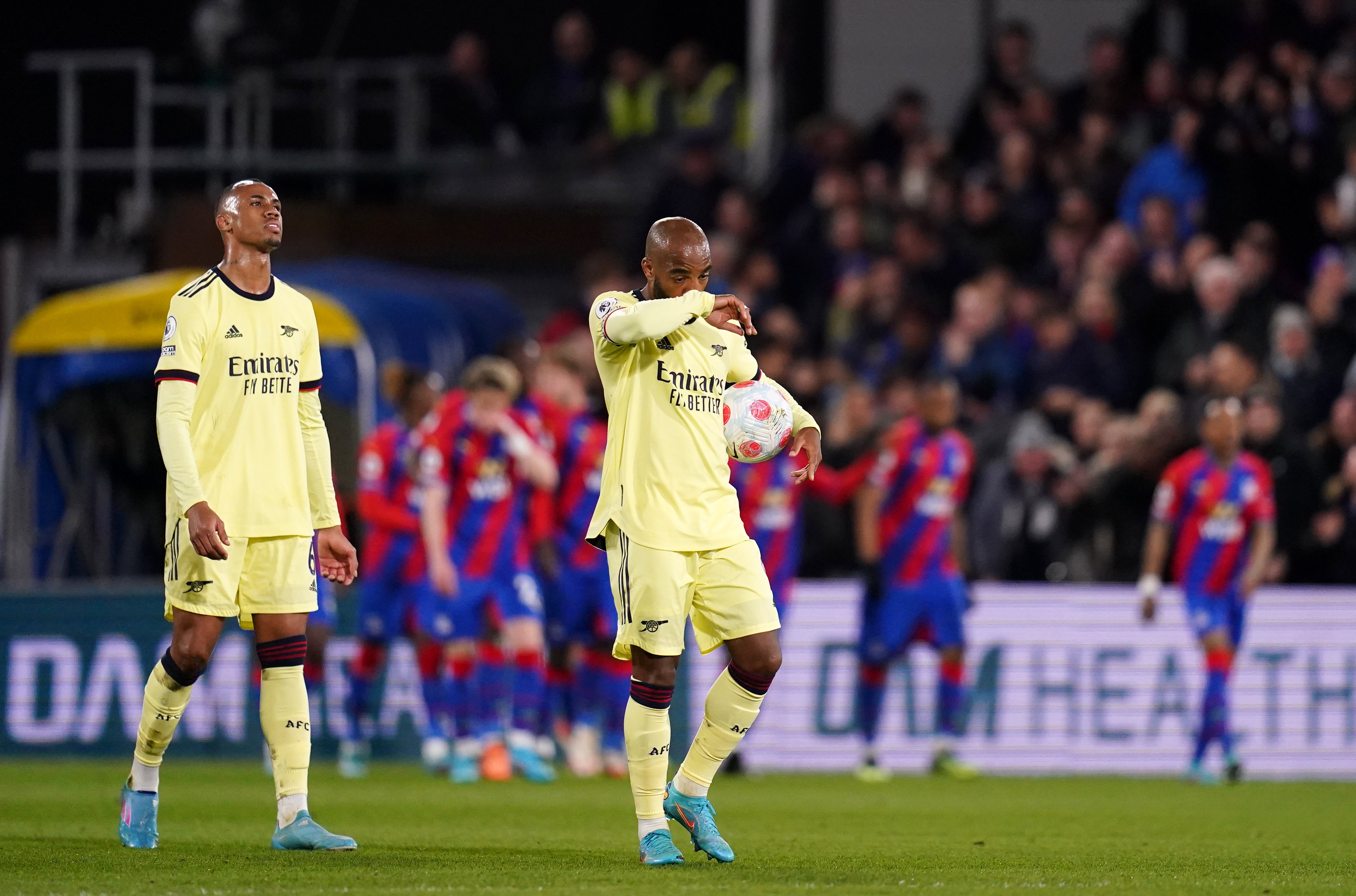 Arsenal were convincingly beaten by Crystal Palace (John Walton/PA)