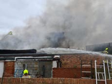 Southall fire: Blaze near Heathrow Airport with huge black smoke clouds seen for miles