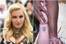Madonna gets matching ‘tree of life’ tattoo with teenage son David