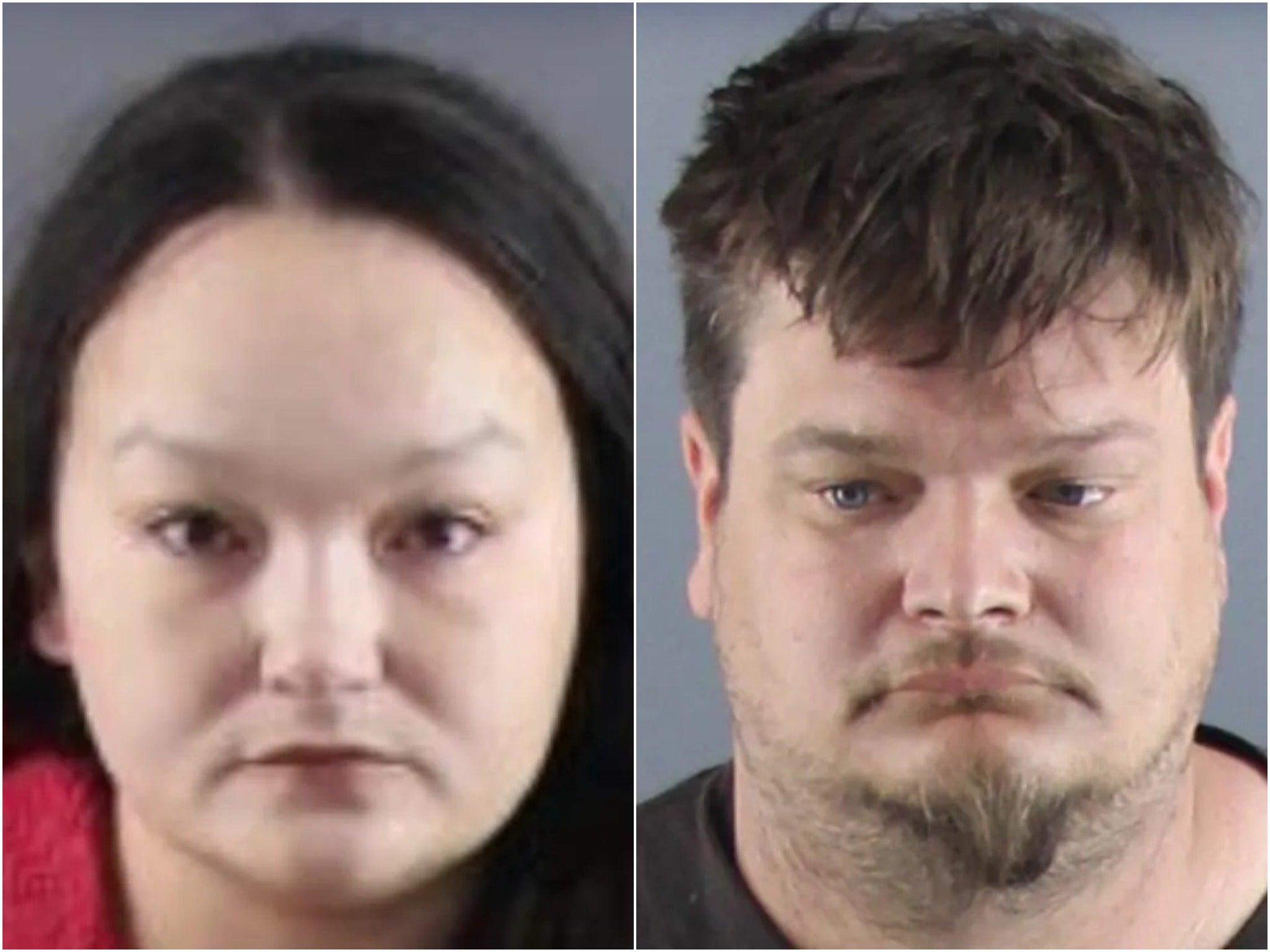 Stephanie Jones and Brandon Walker have been arrested after their son Navin, 8, was found dead weighing just 30 pounds