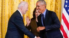 Obama jokingly calls Biden ‘Vice President’ on return to White House