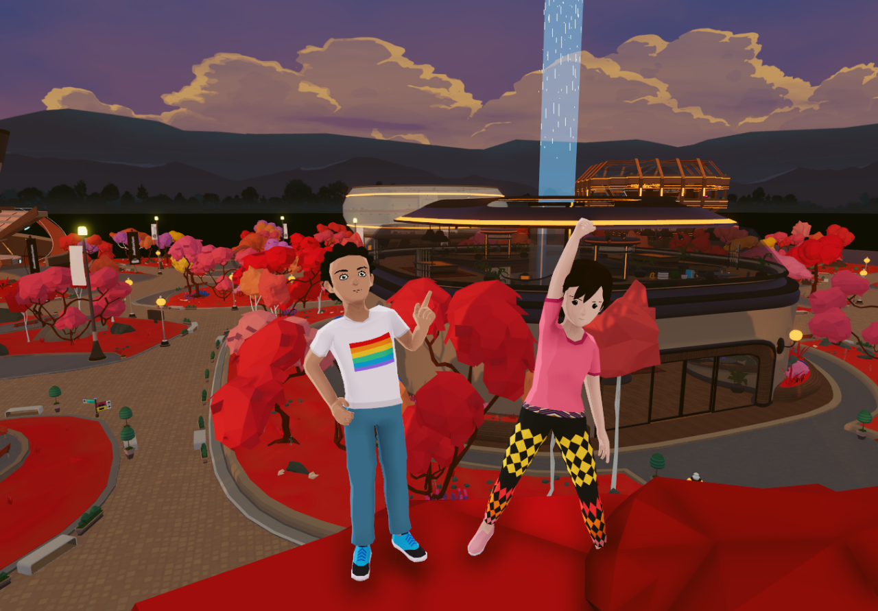 Users explore metaverse platforms, like Decentraland, with customised avatars