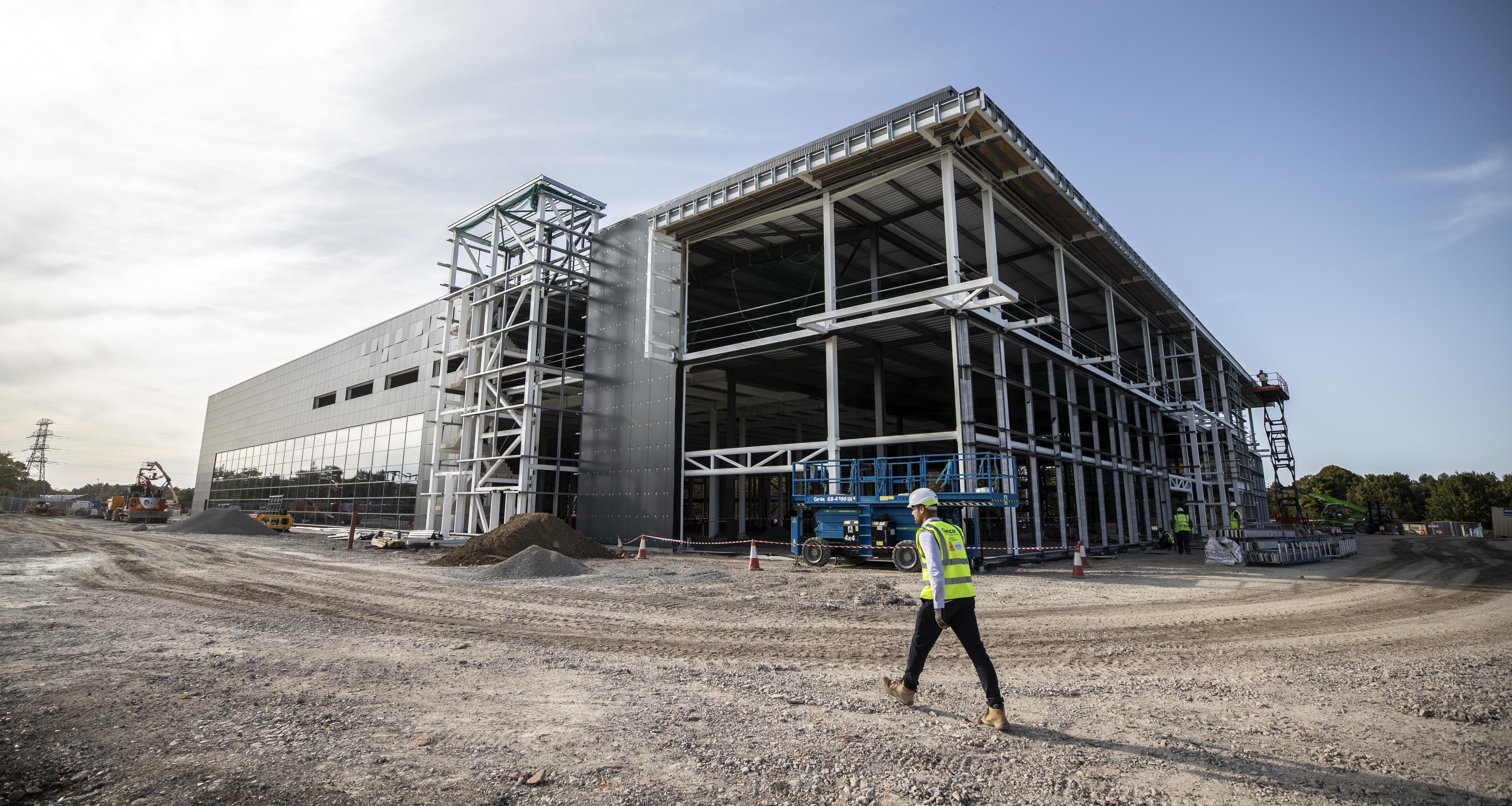 The VMIC, pictured while under construction in September 2020, has received £200m in public investment (Richard Pohle/The Times/PA)