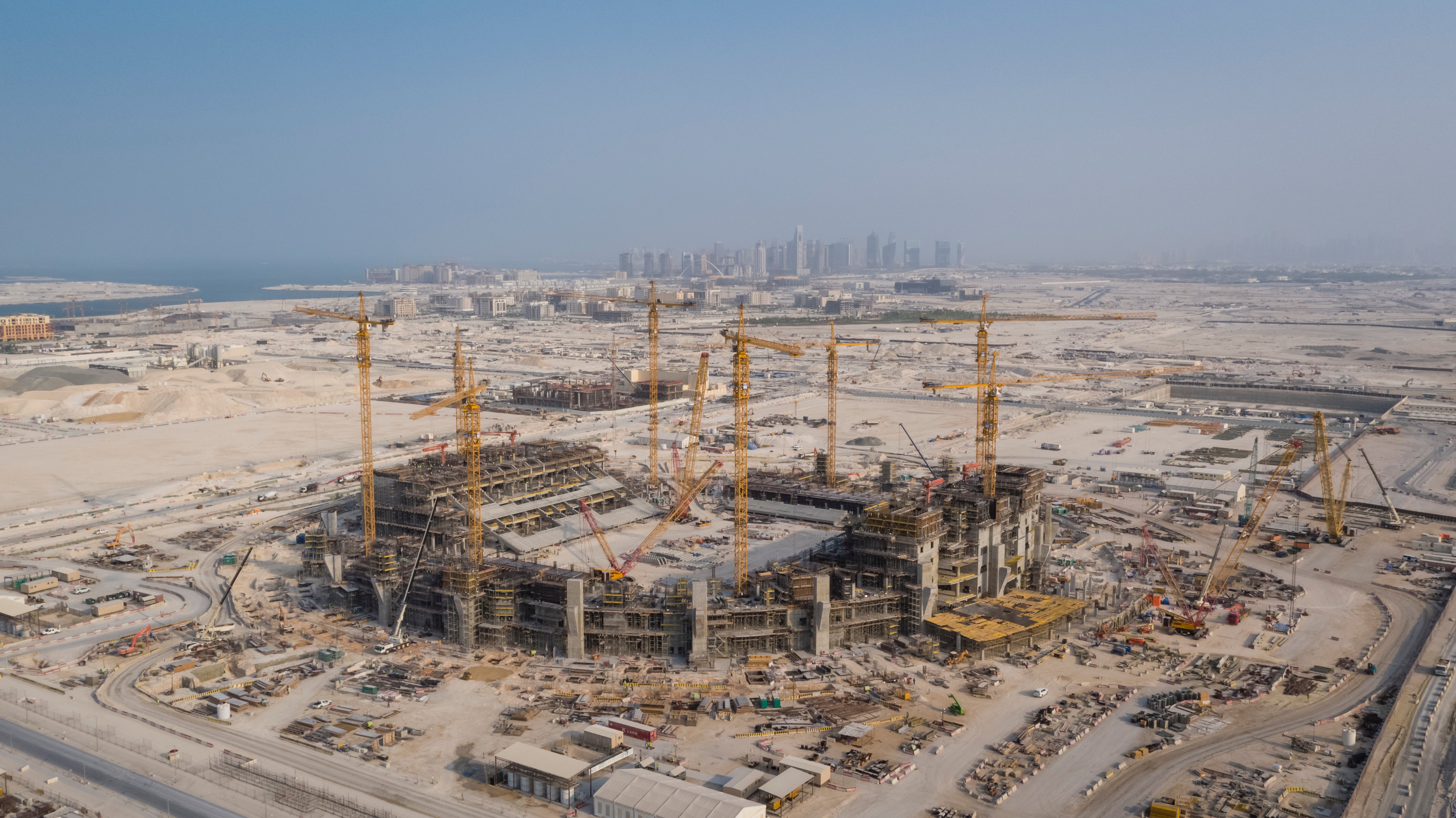 Qatar’s 2022 Fifa World Cup Lusail Stadium is seen under construction