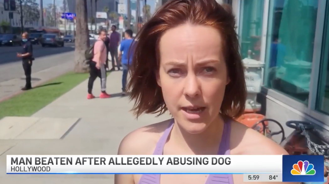 Actor Jena Malone was one of the witnesses who allegedly saw the dog being abused