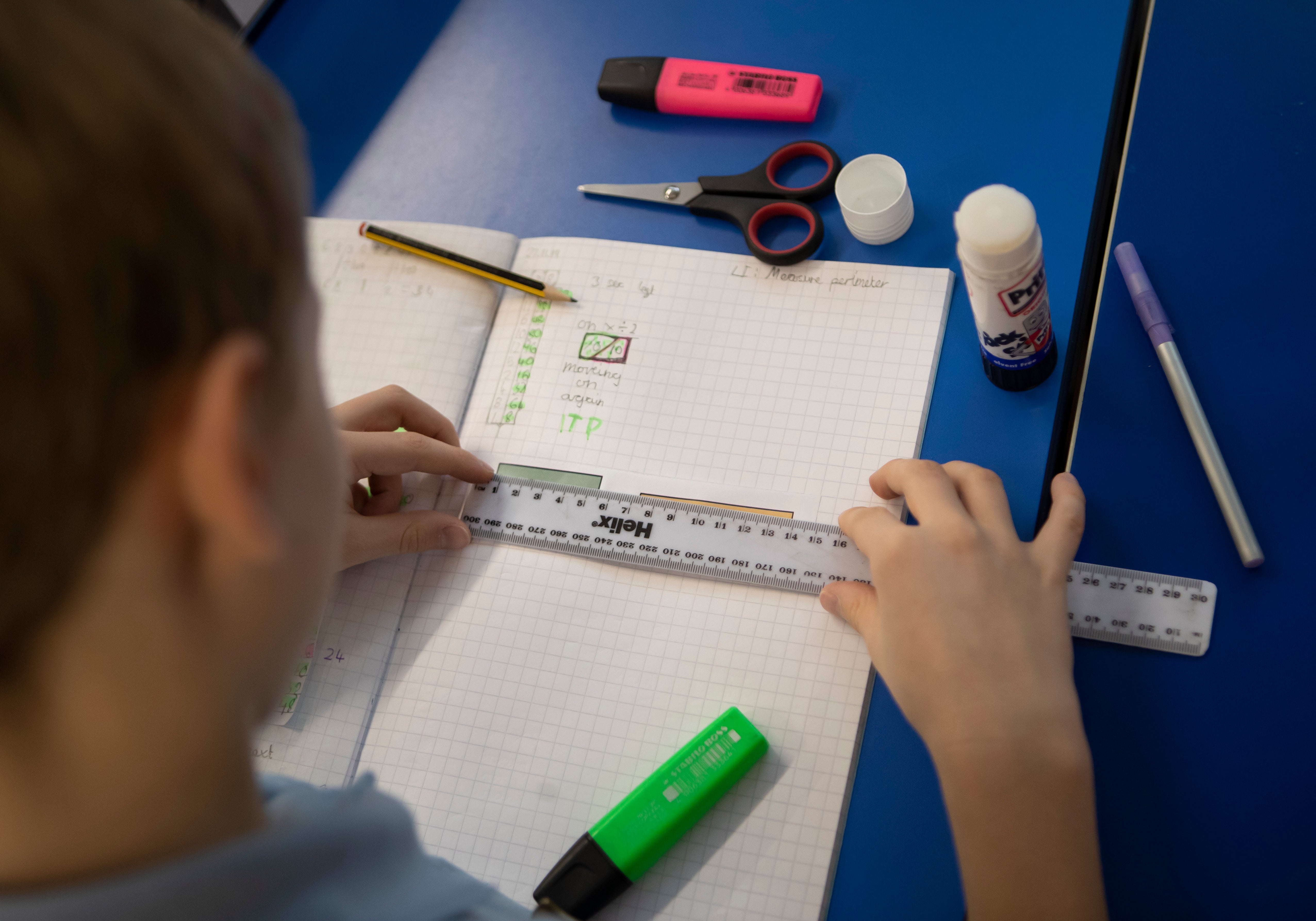 A child at a primary school in Yorkshire (Danny Lawson/PA)