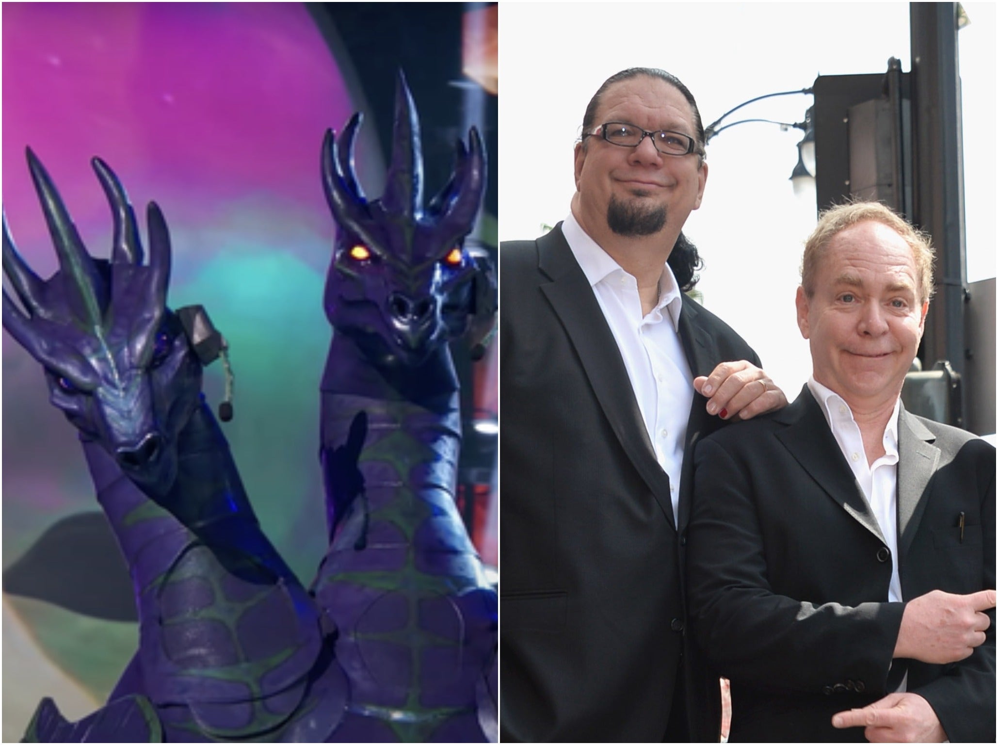 The Masked Singer US: Penn and Teller are revealed as Hydra as they’re eliminated 