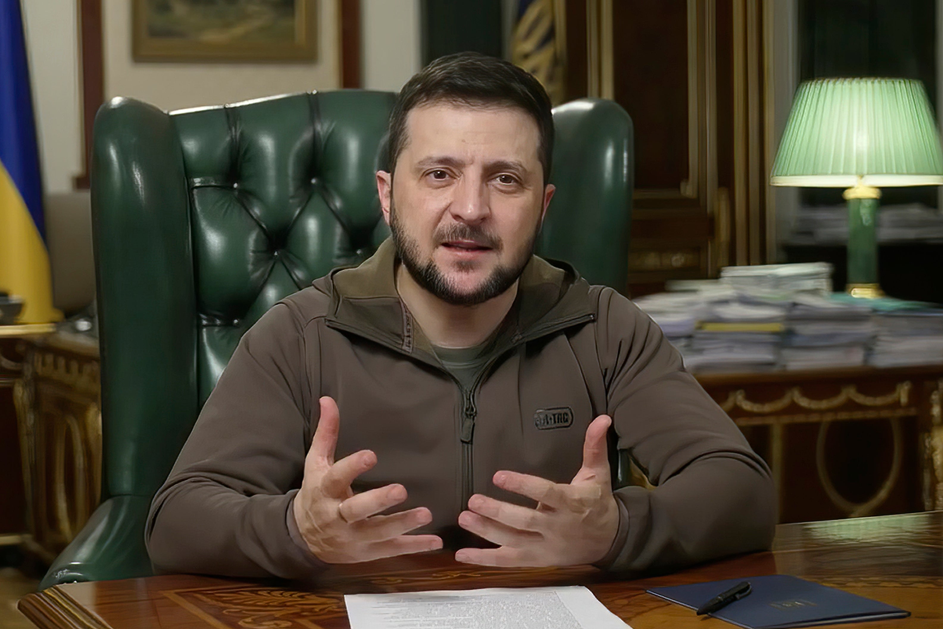 Ukrainian president Volodymyr Zelensky