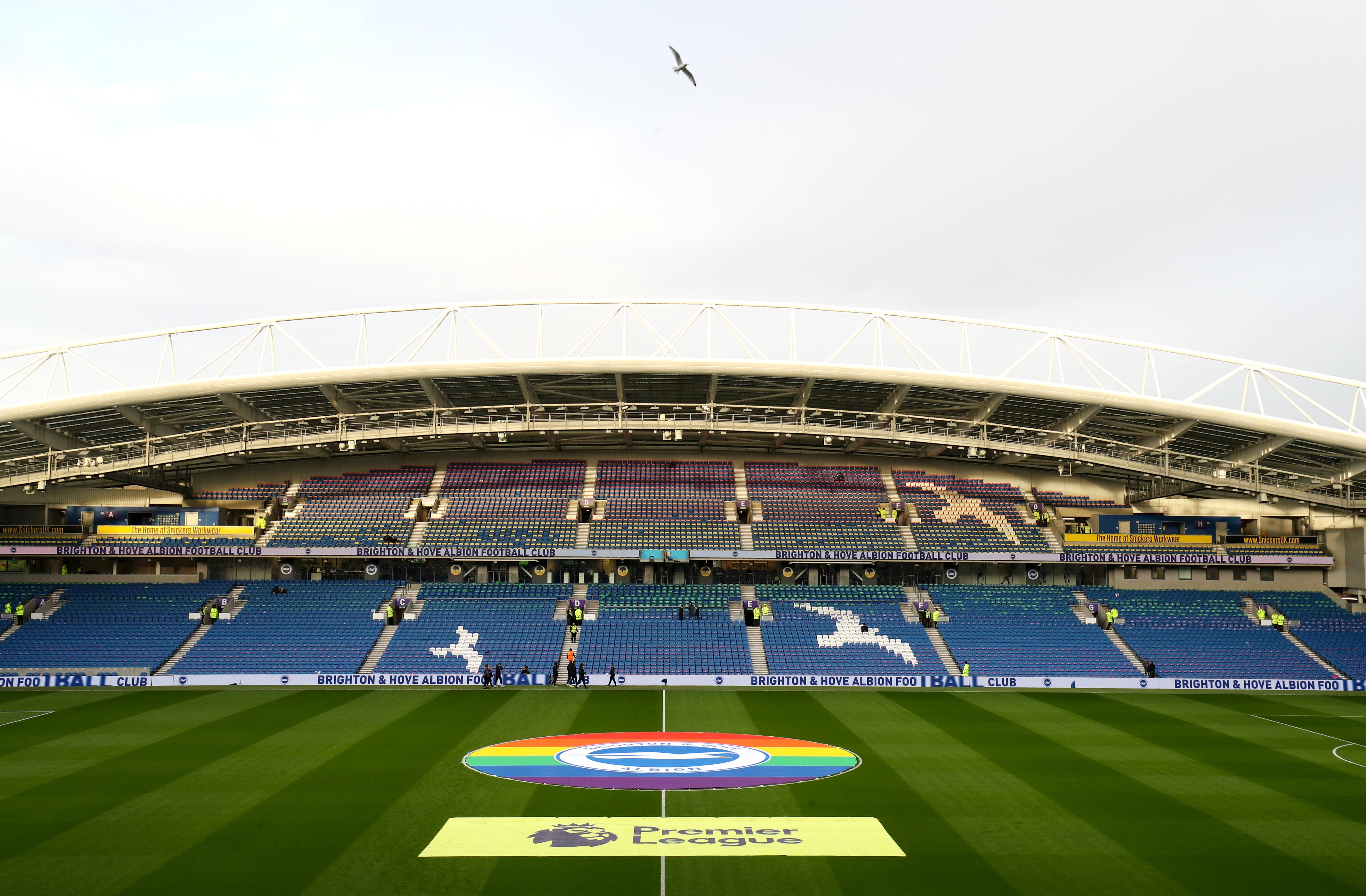 Luke Reece, 21, was overheard directing abuse at nearby Brighton fans by a member of club staff in the game against Arsenal (Gareth Fuller/PA)