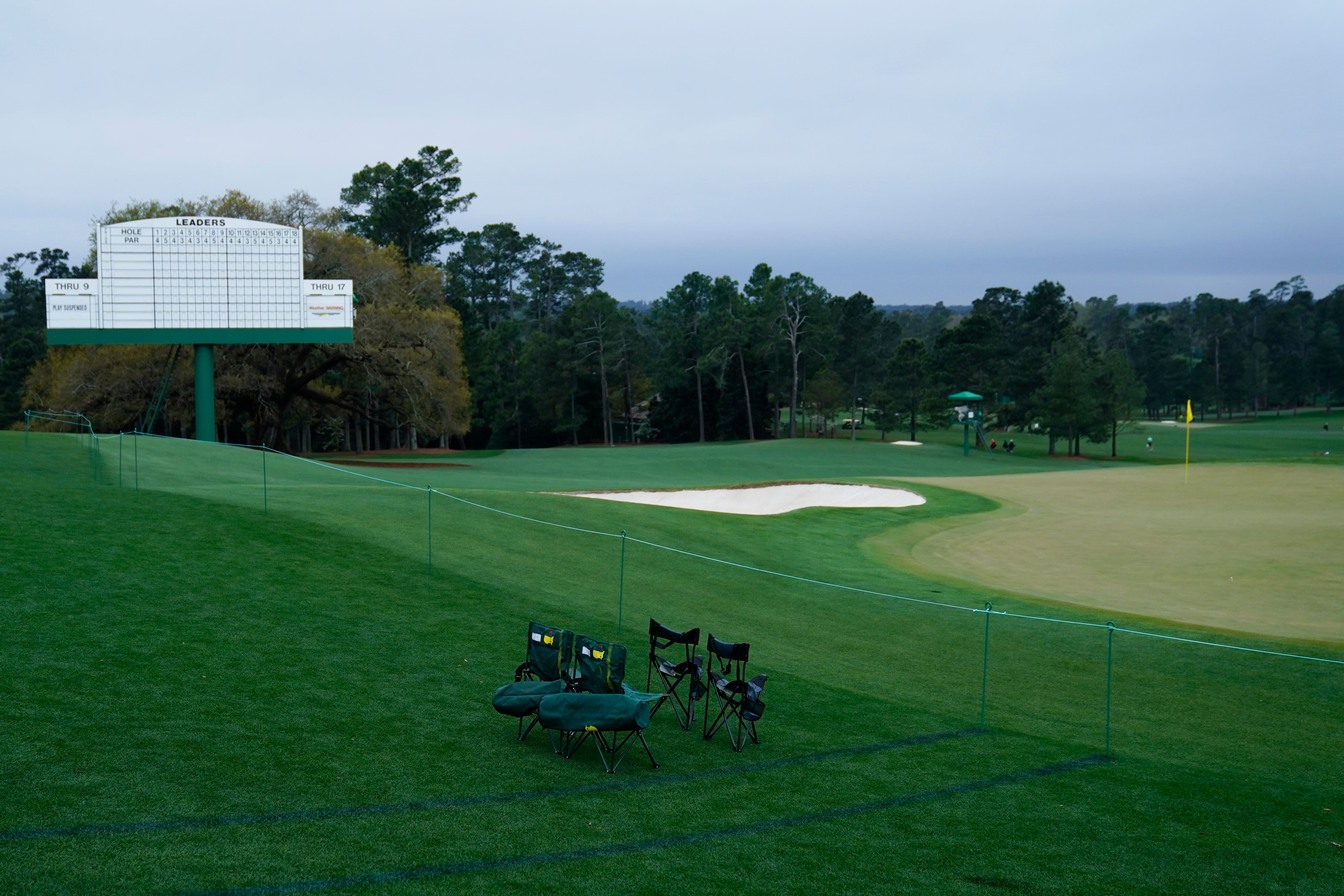 The opening day was delayed due to bad weather (AP Photo/Jae C. Hong)