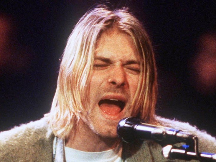 From a whisper to a scream: Cobain performs during ‘MTV Unplugged in New York’