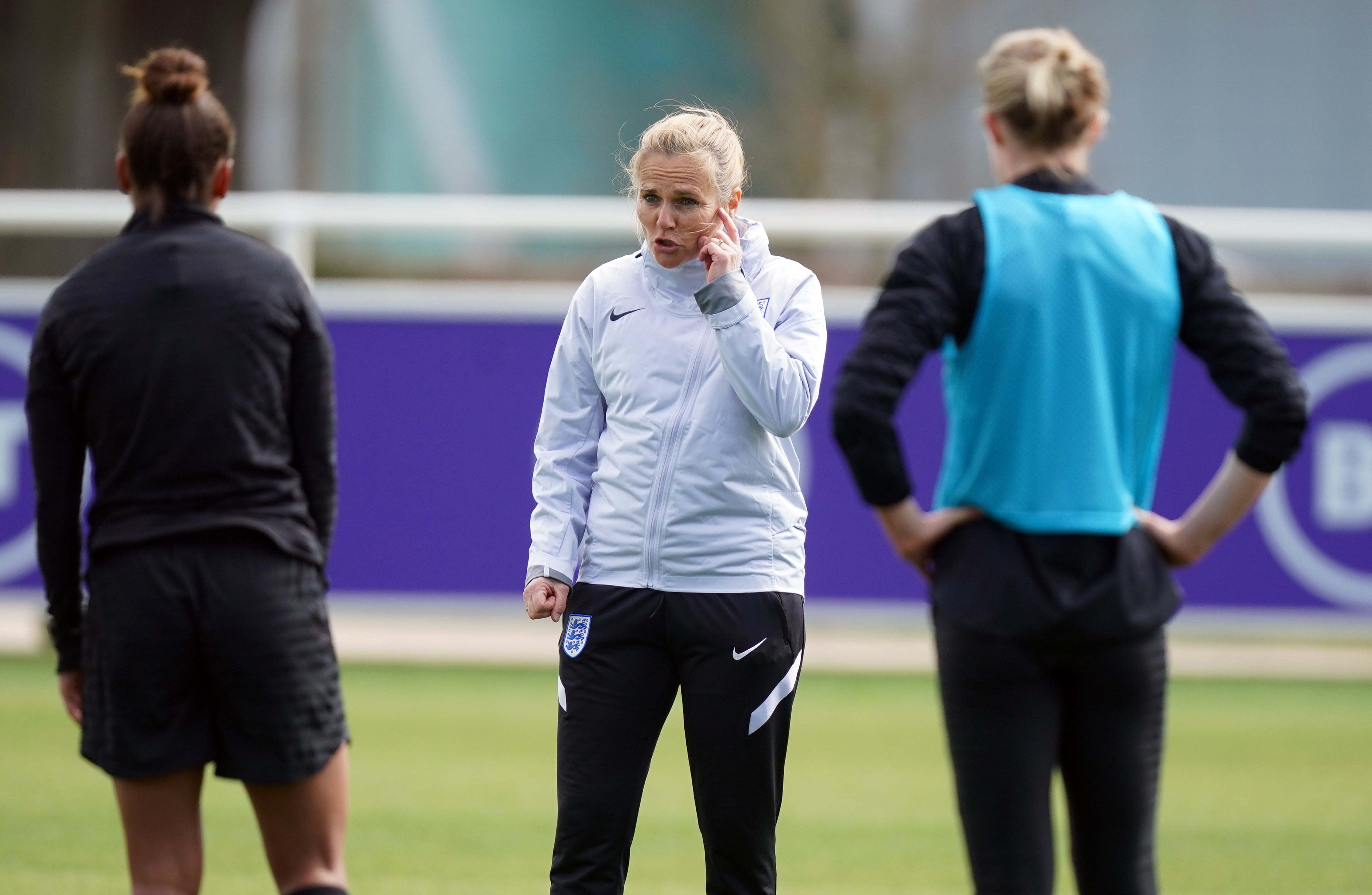 Sarina Wiegman’s England play North Macedonia on Friday in Skopje (Mike Egerton/PA).