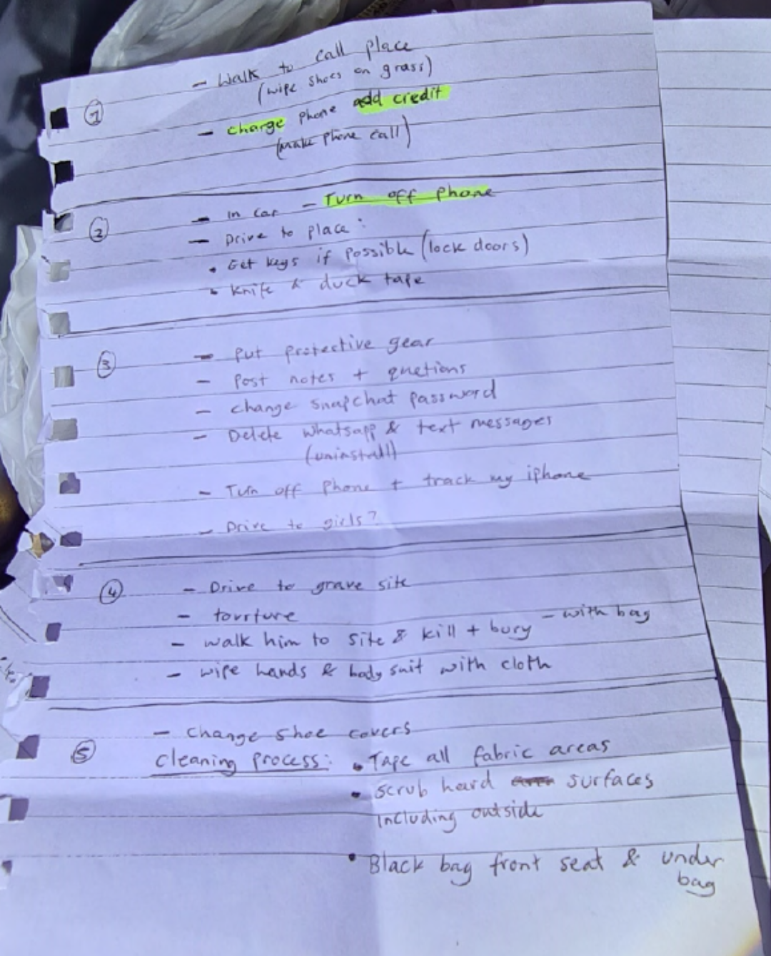 Sophie George’s ‘murder to-do list