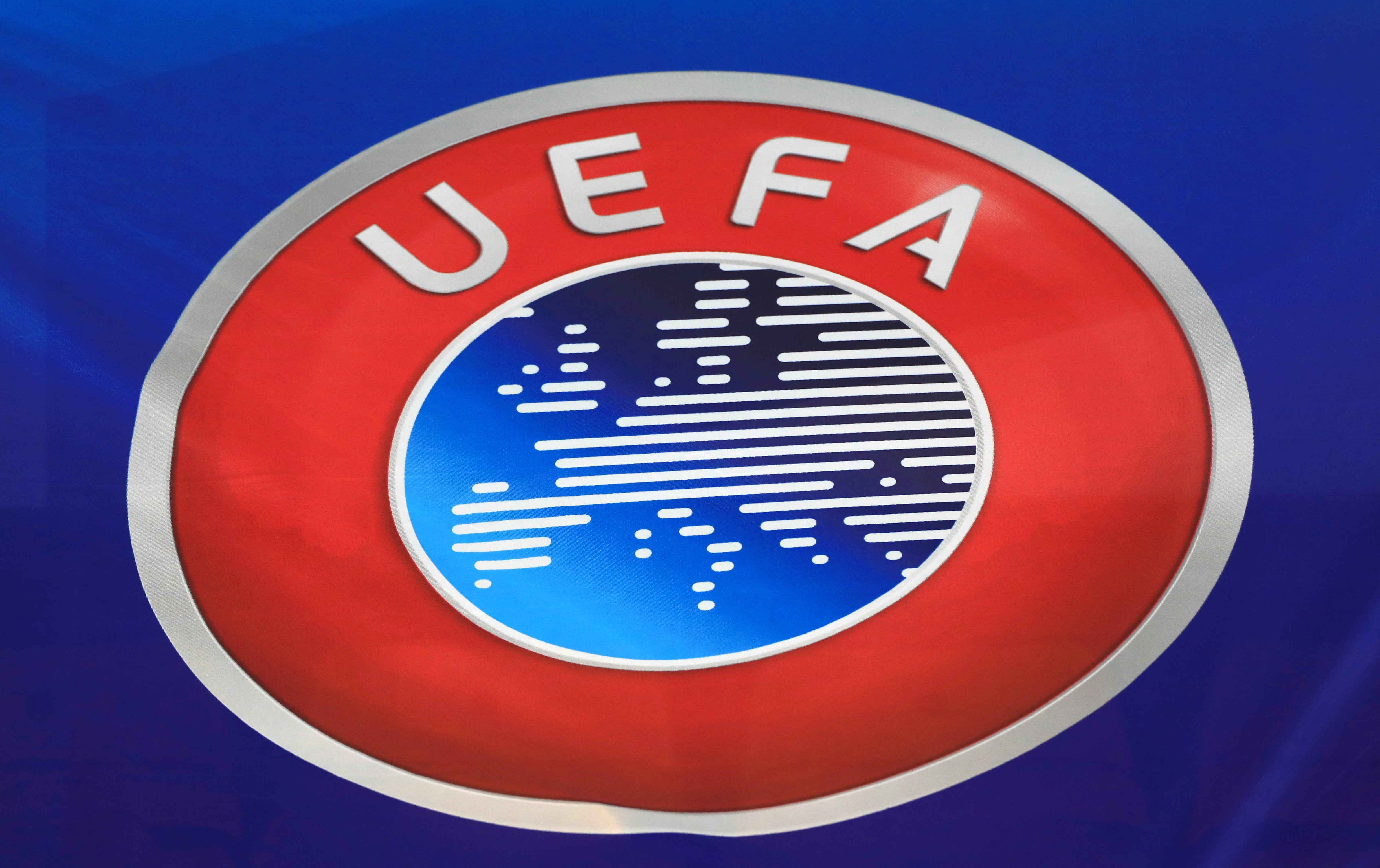 A general view of a UEFA badge (Mike Egerton/PA)