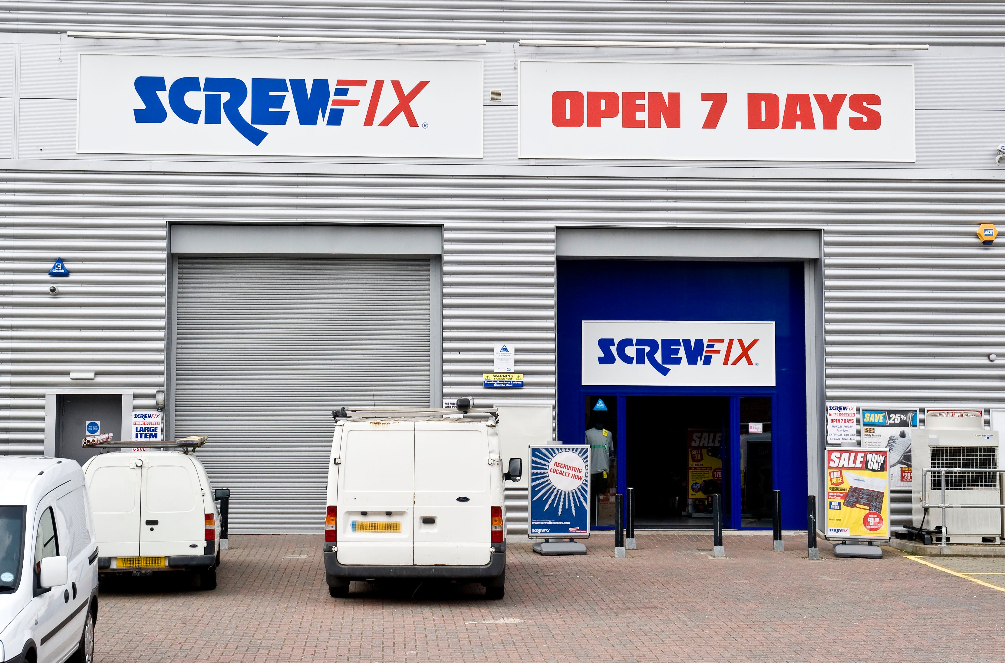 A Screwfix store, a Kingfisher company.