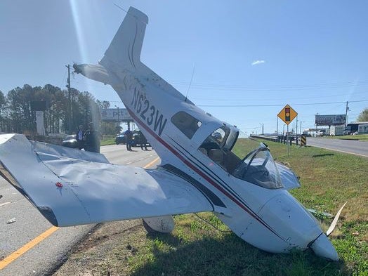 The plane that came down on Highway 41 in northern Georgia on Thursday