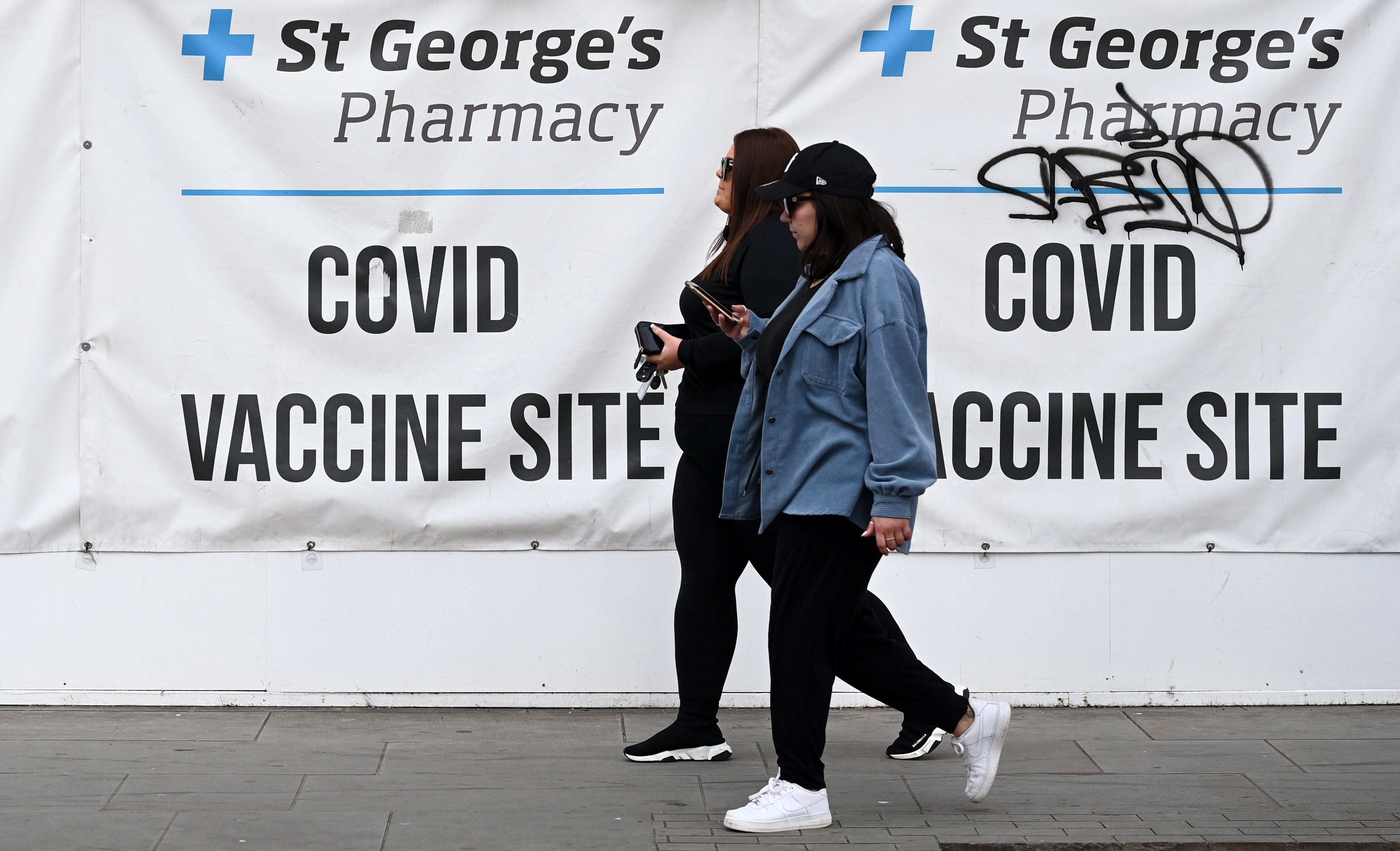 File: People arrive at a Covid testing centre in London on 28 March 2022