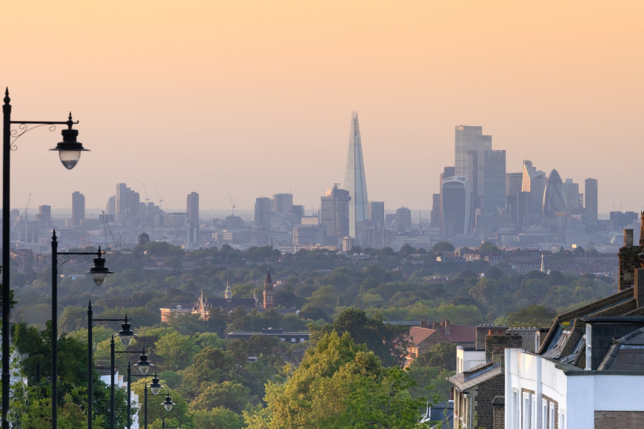 A view of London from Crystal Palace