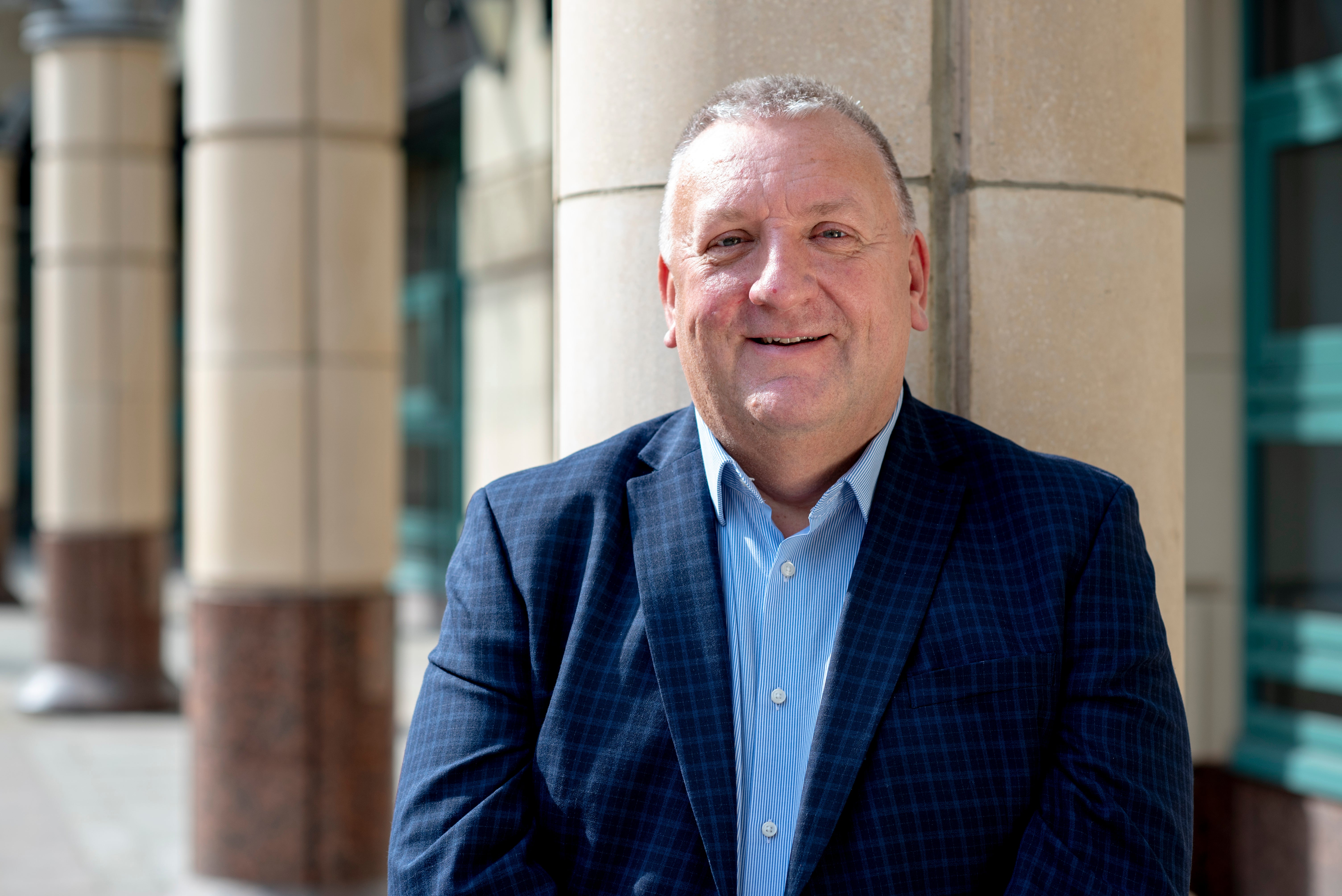 Paul Denton, the chief executive of the Scottish Building Society, which is celebrating record results (Scottish Building Society/PA)