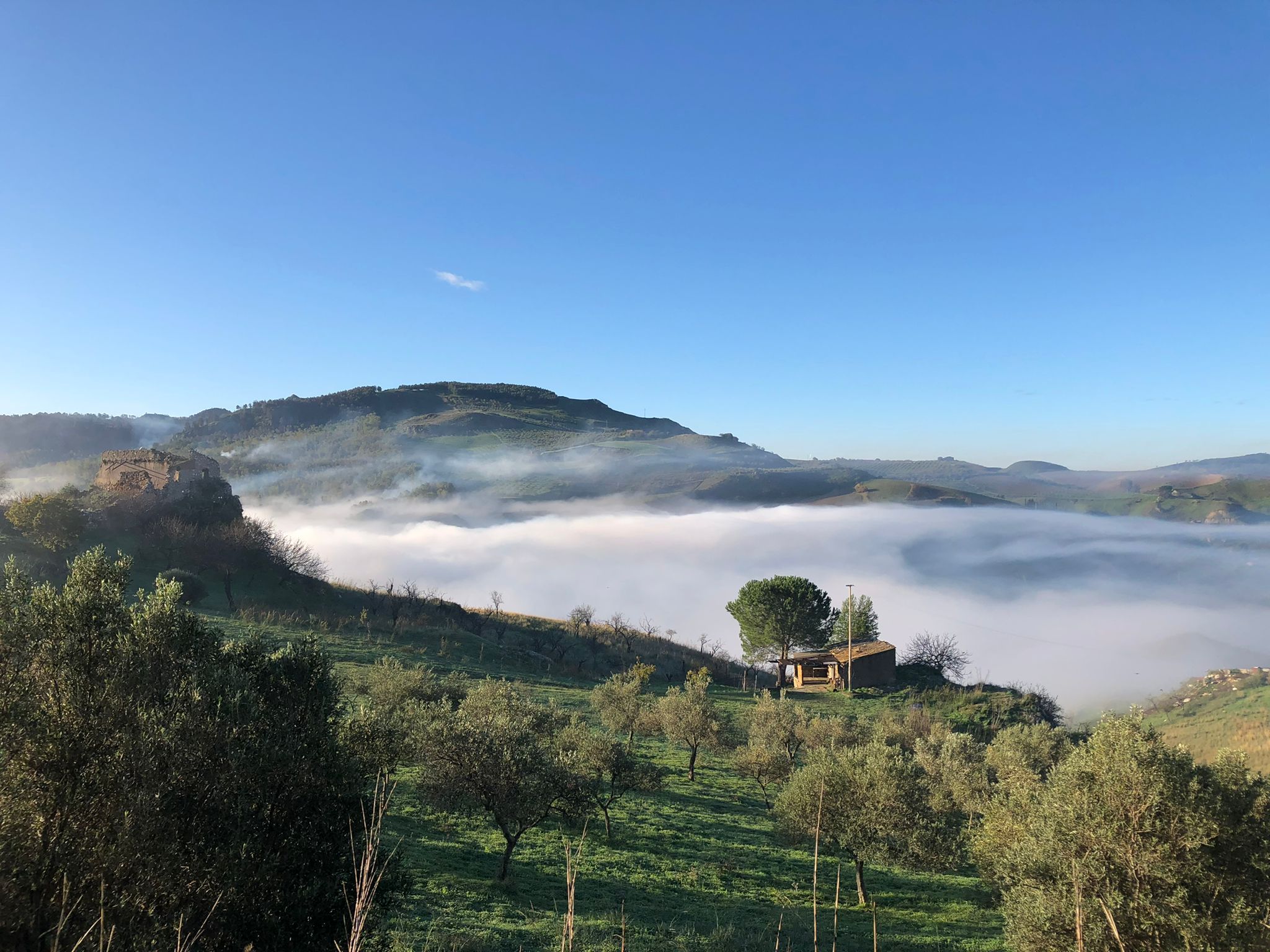 The view from Candice and Andy’s Sicily home