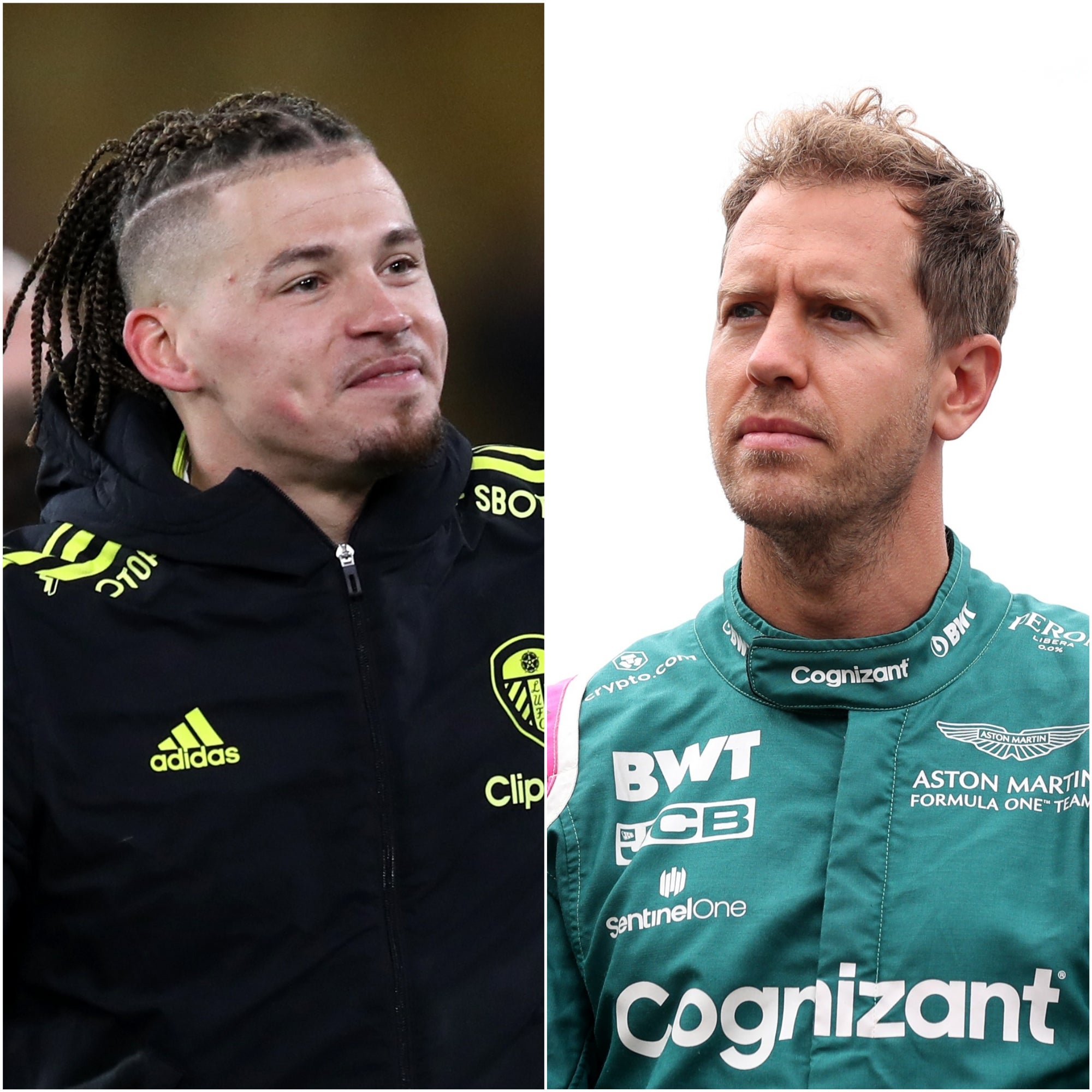 Kalvin Phillips and Sebastian Vettel caught the eye online (Isaac Parkin/Bradley Collyer/PA)