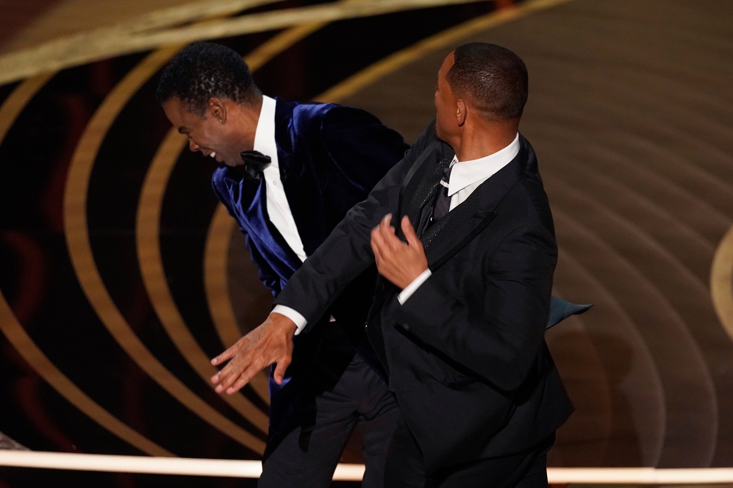 Will Smith slapping Chris Rock