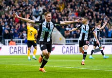 Chris Wood penalty enough as Newcastle edge Wolves and move to brink of safety