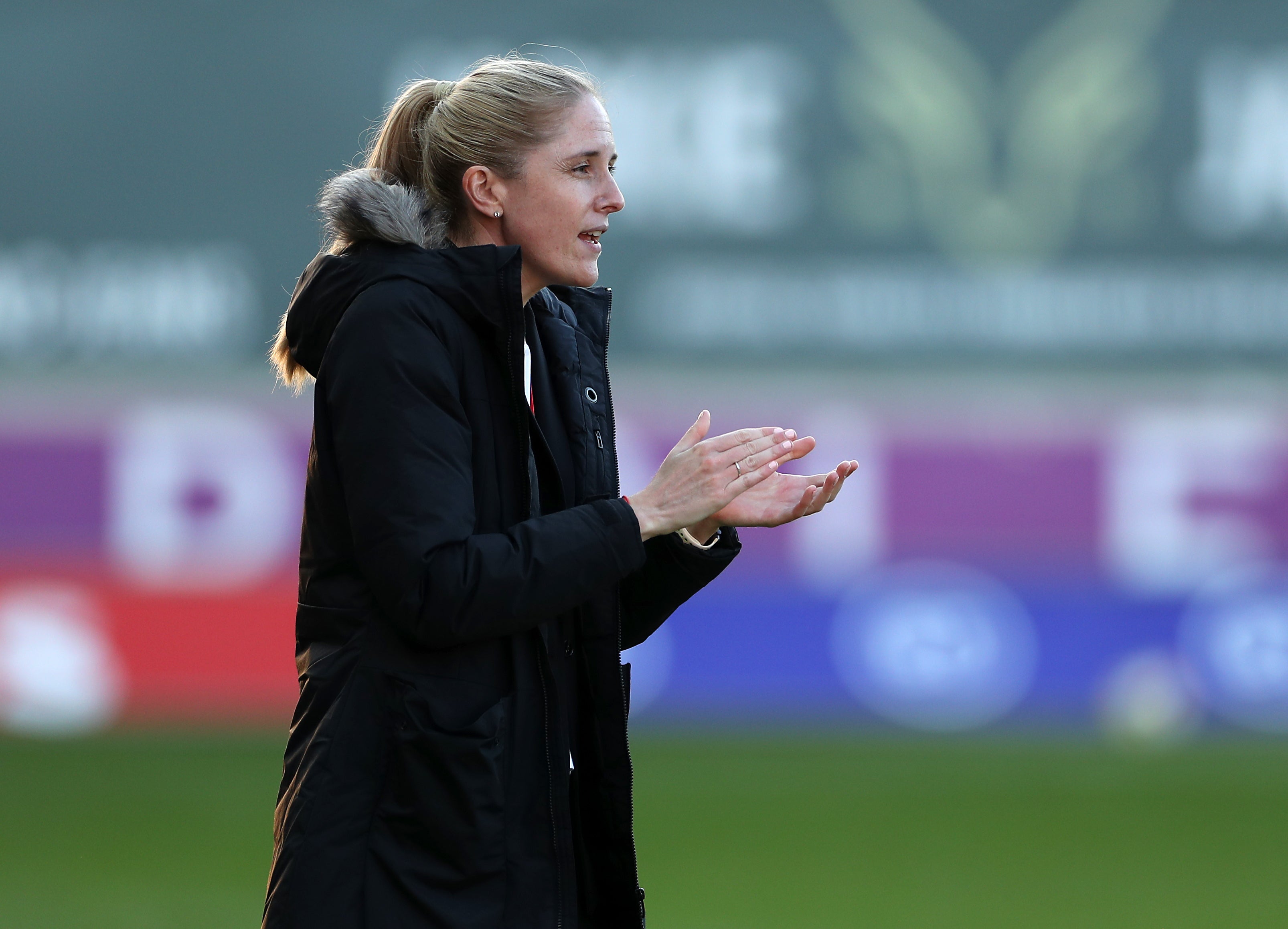 Manager Gemma Grainger was delighted with Wales’ performance in their 2-1 World Cup qualifying defeat to France (Bradley Collyer/PA)