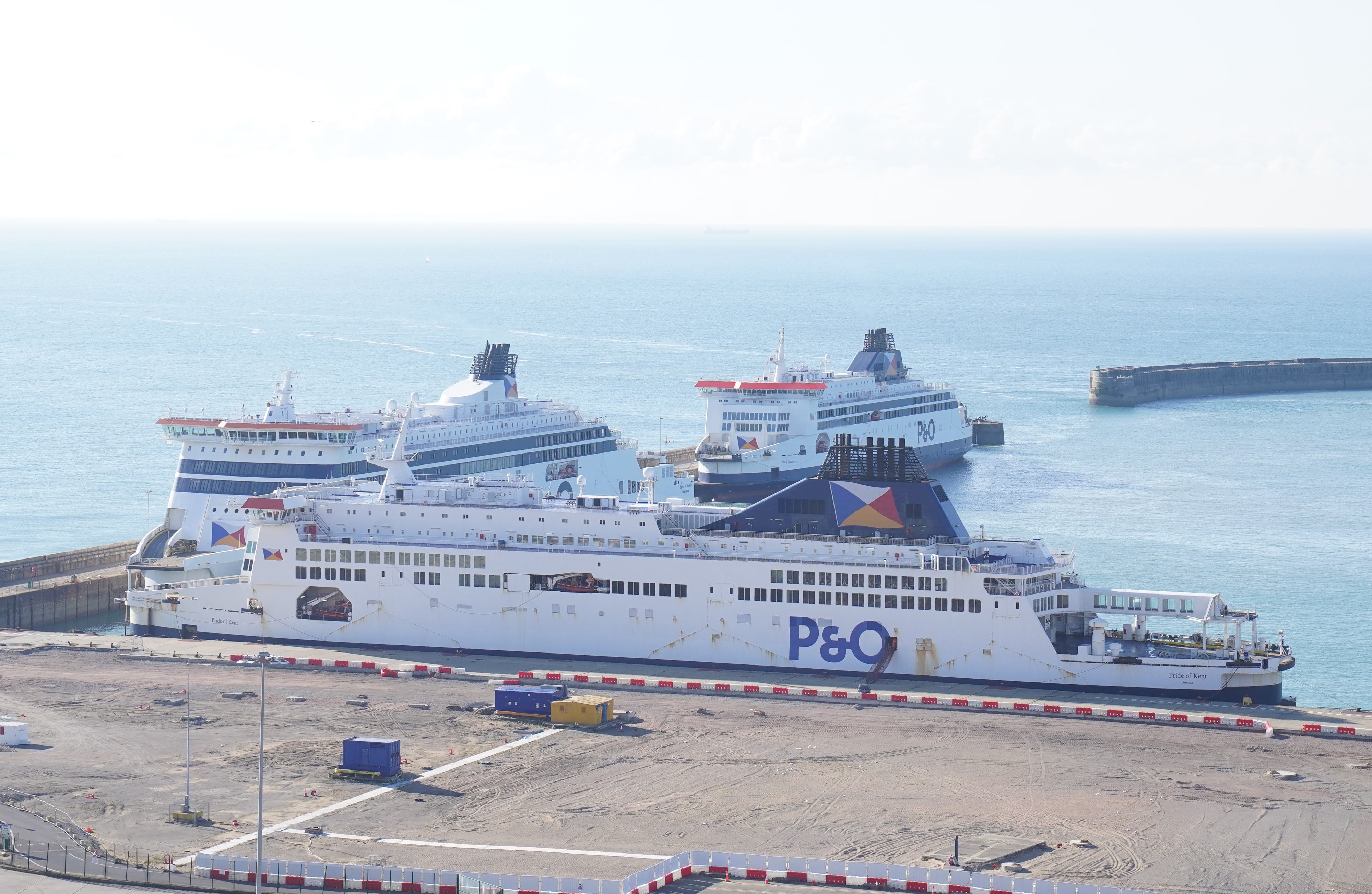 P&O said it plans to resume operations on the Dover-Calais route next week pending regulatory approval (Gareth Fuller/PA)