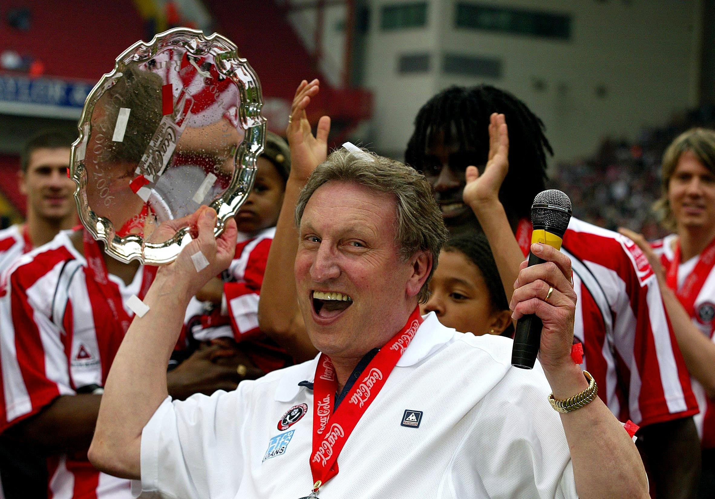 Warnock guided his boyhood club Sheffield United to the top flight in 2006 (Nigel Roddis/PA)