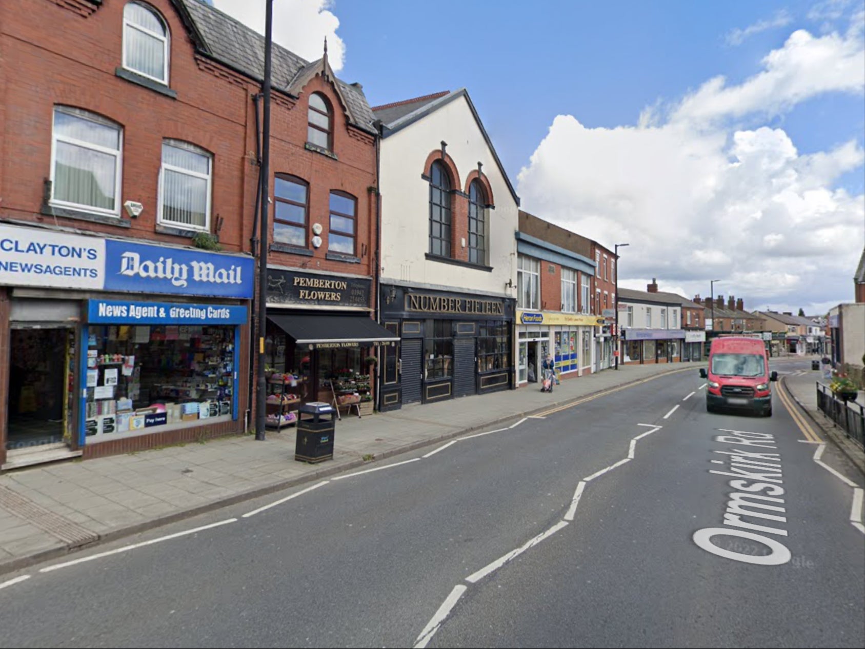 Ormskirk Road in Wigan