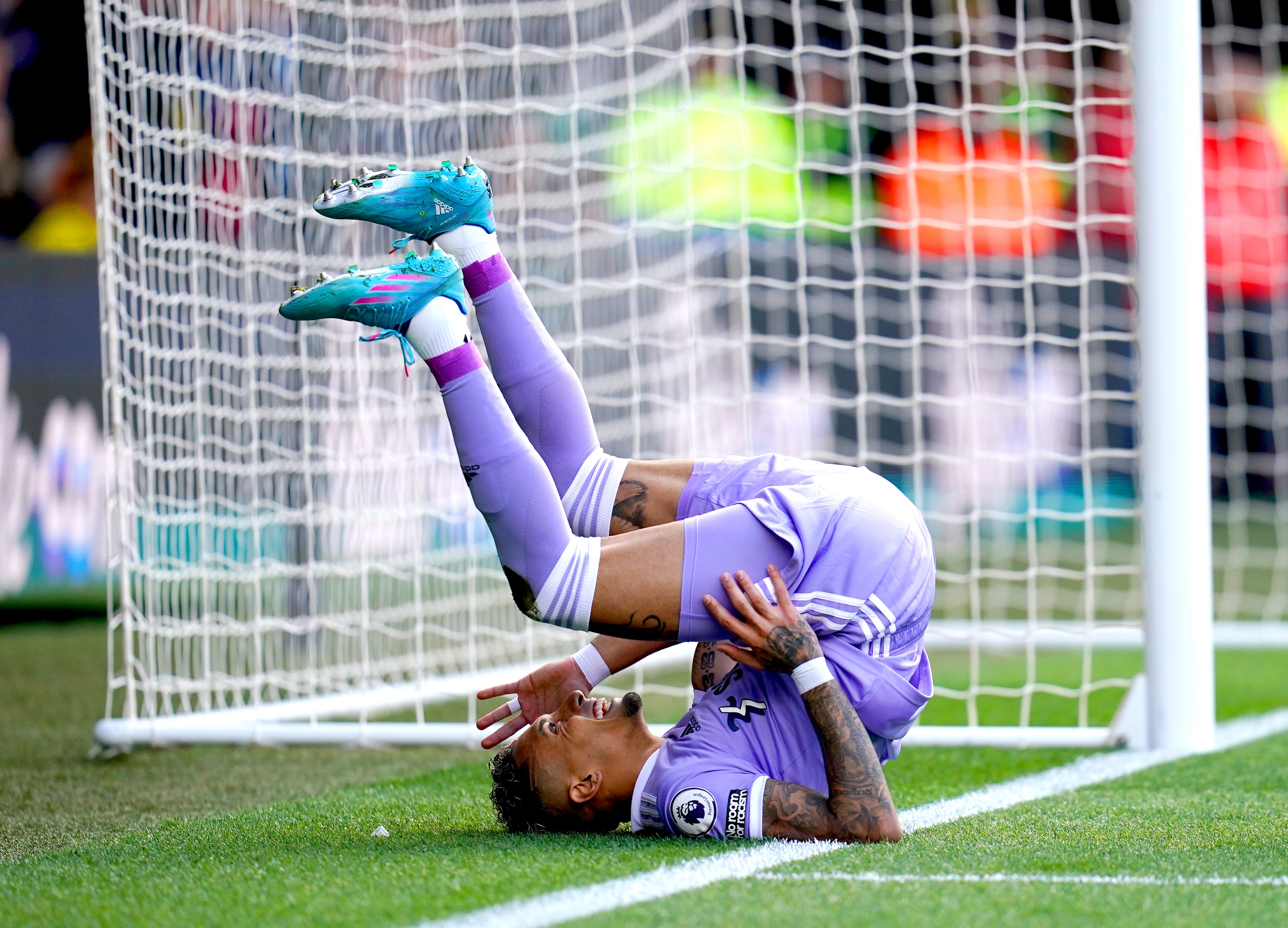 Raphinha’s first-half strike sent Watford tumbling towards relegation (John Walton/PA)