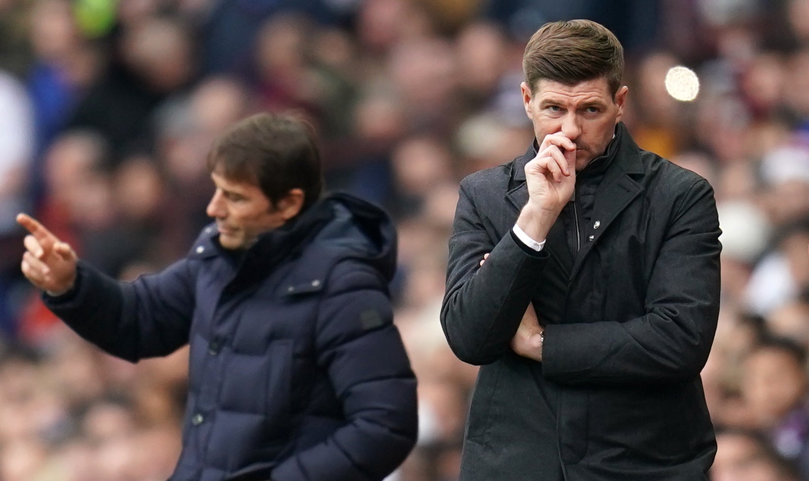 Steven Gerrard was the losing boss as Aston Villa were hammered by Spurs (Nick Potts/PA)