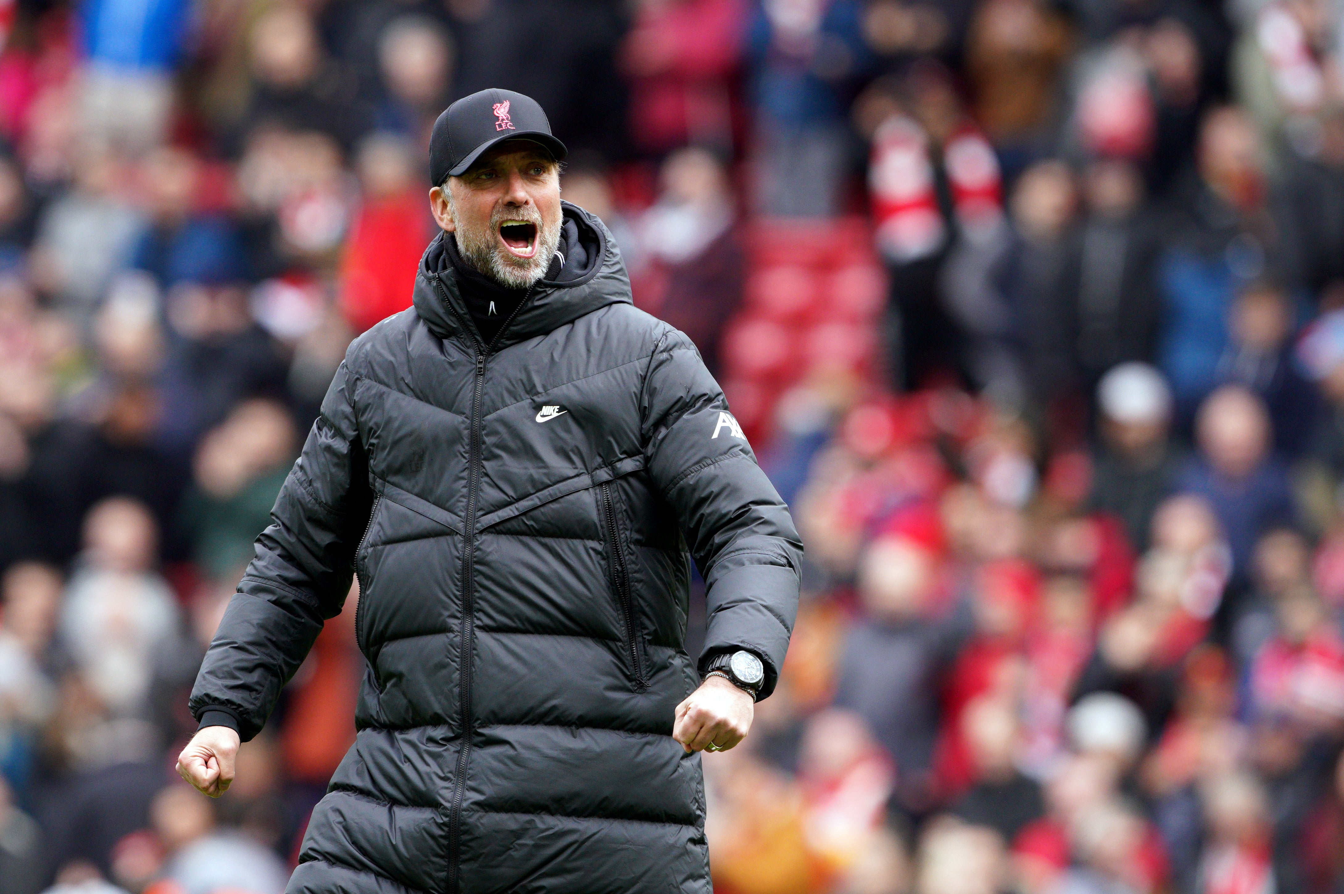 Liverpool manager Jurgen Klopp admits he would have been disappointed had his side not responded to Manchester City’s 14-point advantage in January (Peter Byrne/PA)