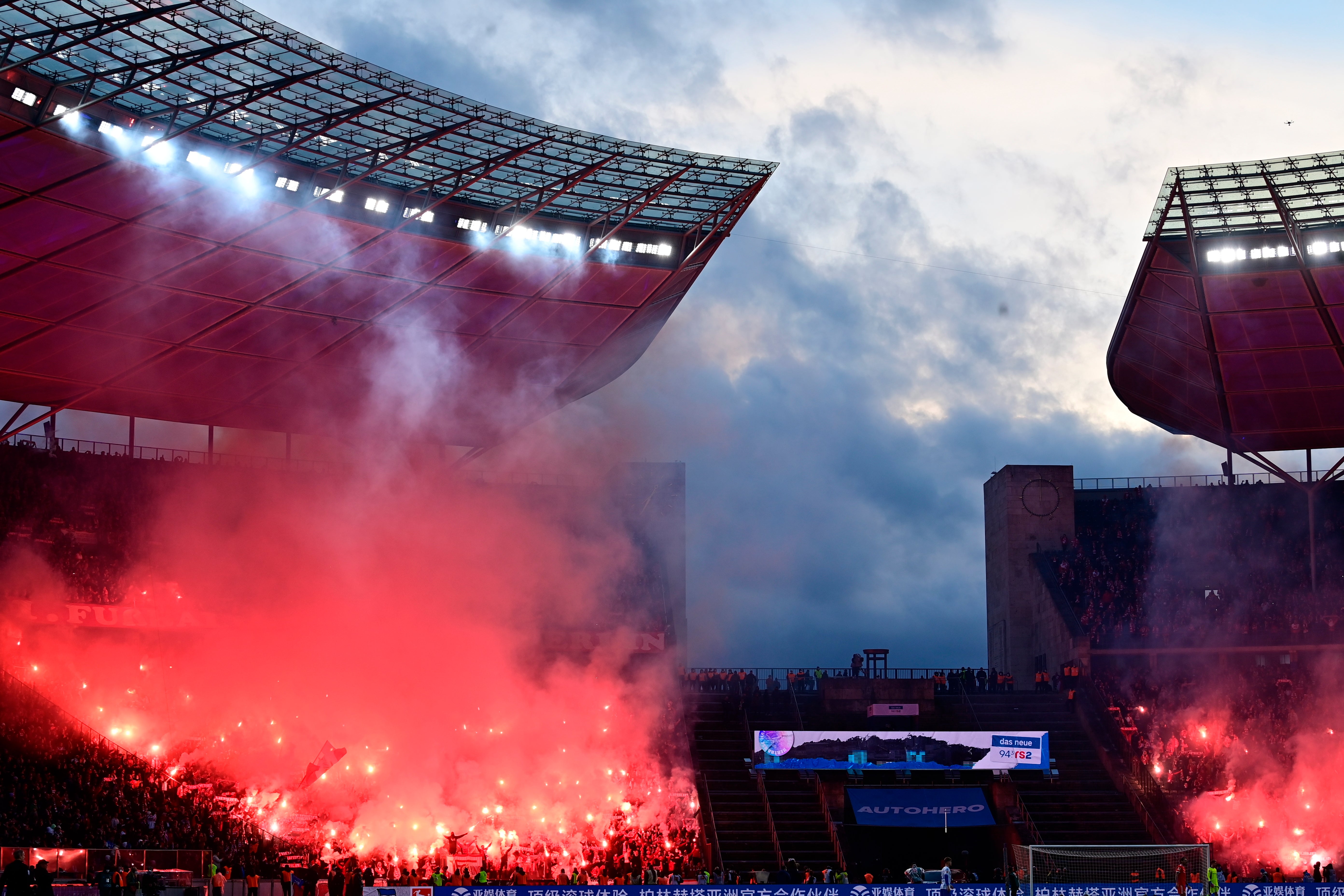 Union Berlin blazed to victory in the Berlin derby (Soeren Stache/AP)