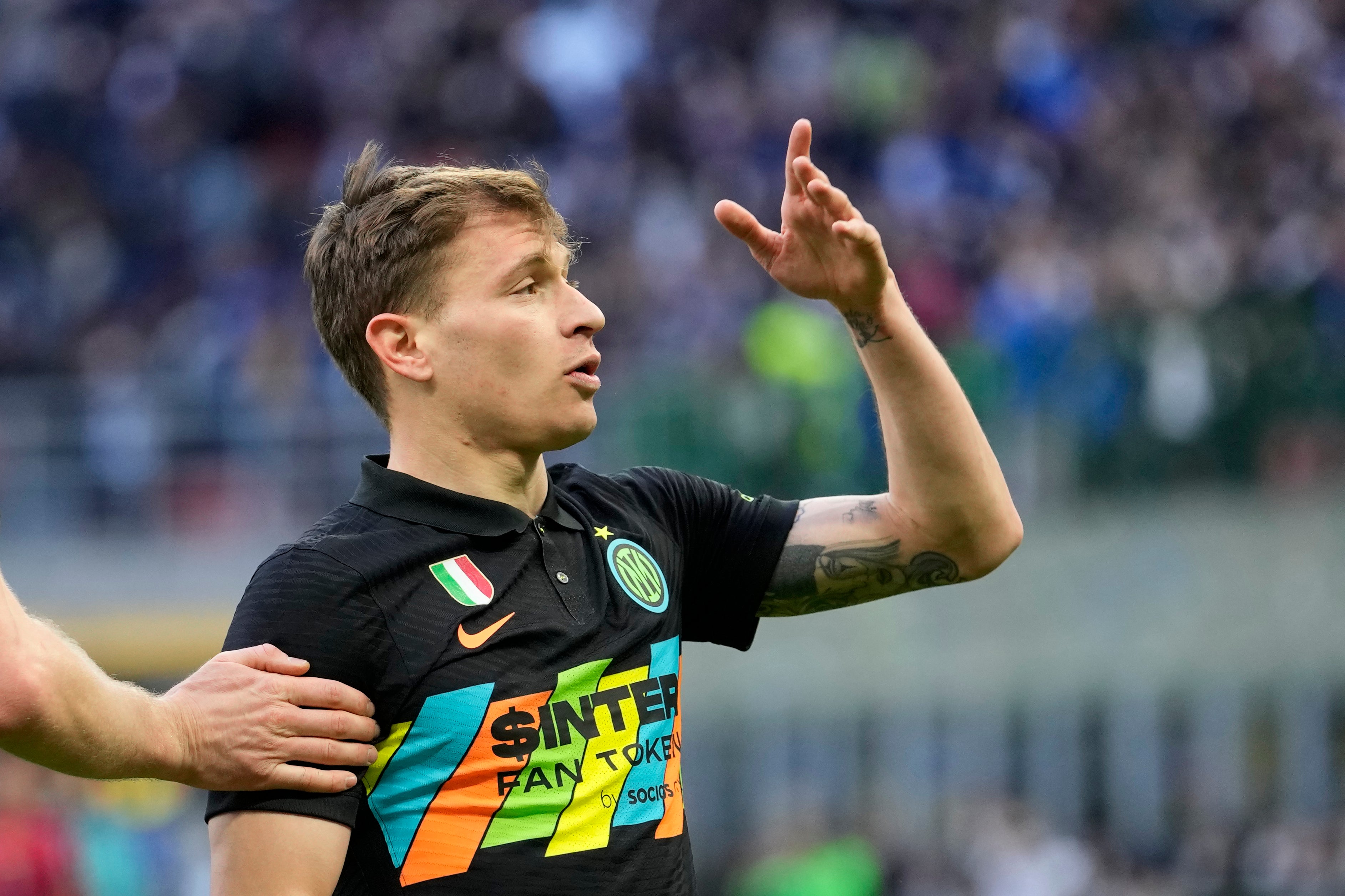 Nicolo Barella scored the opener as Inter Milan beat Verona (Luca Bruno/AP)