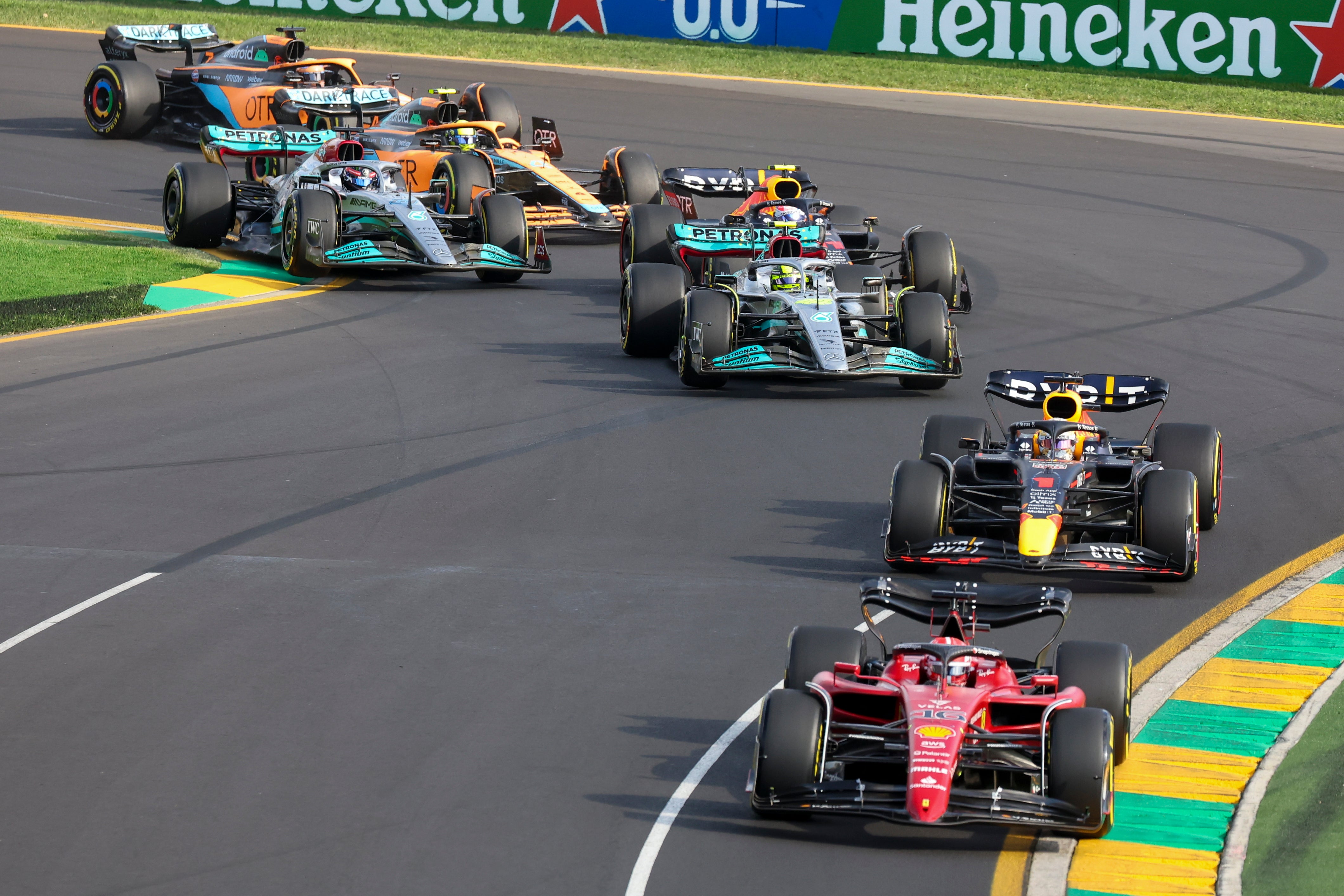 Charles Leclerc notched a wire-to-wire victory