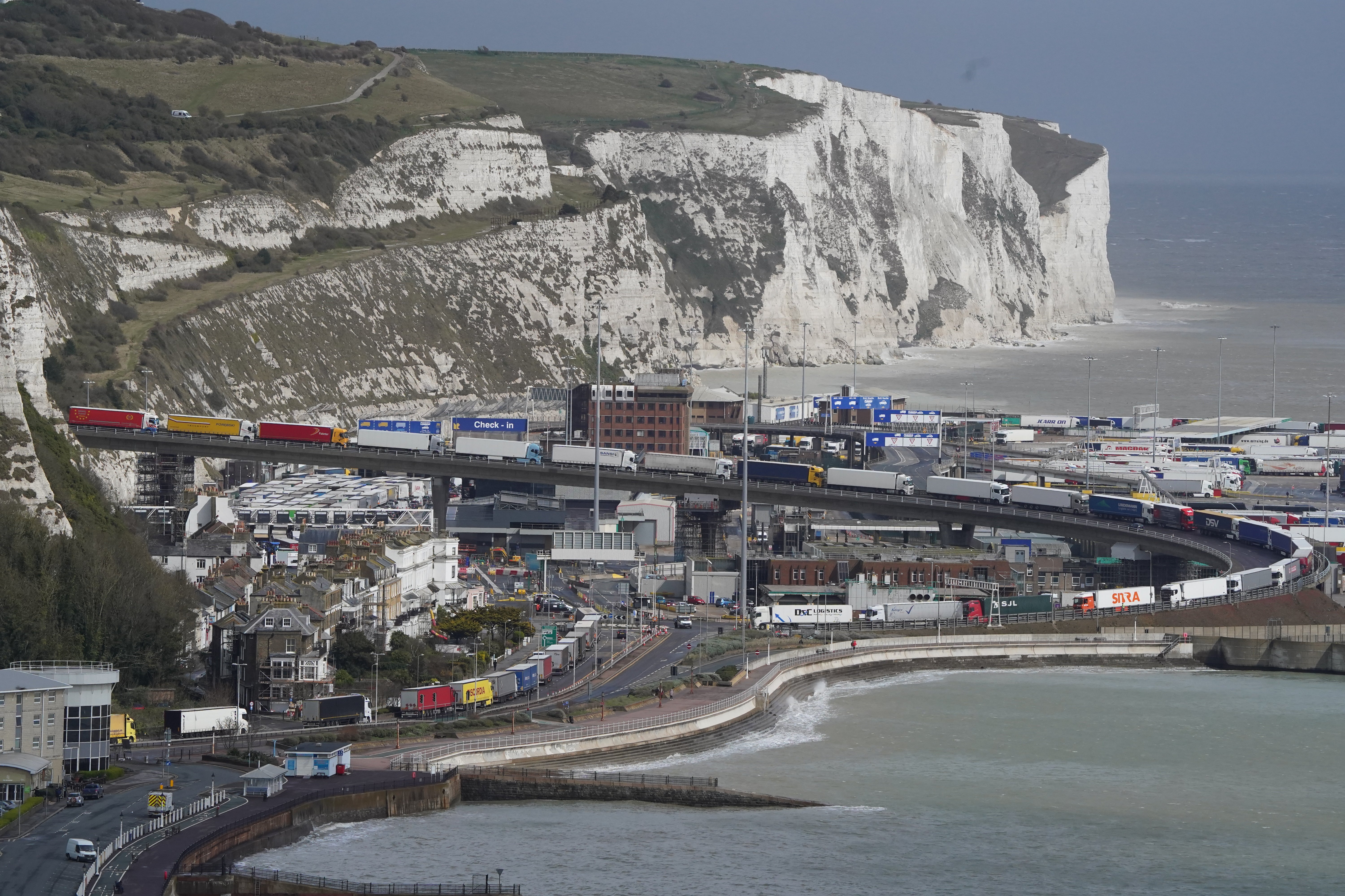 Drivers are put off by the prospect of waiting to pass through the ports of Dover or Folkestone