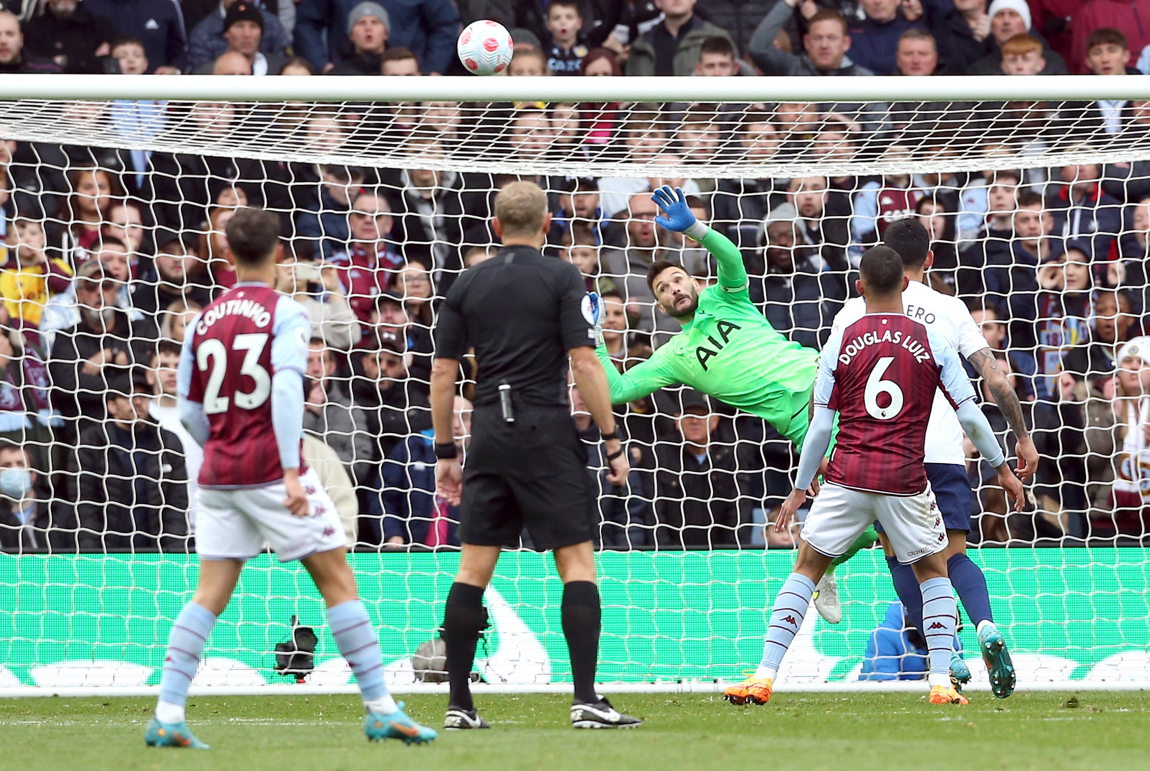 Hugo Lloris performed well at Villa (Barrington Coombs/PA)