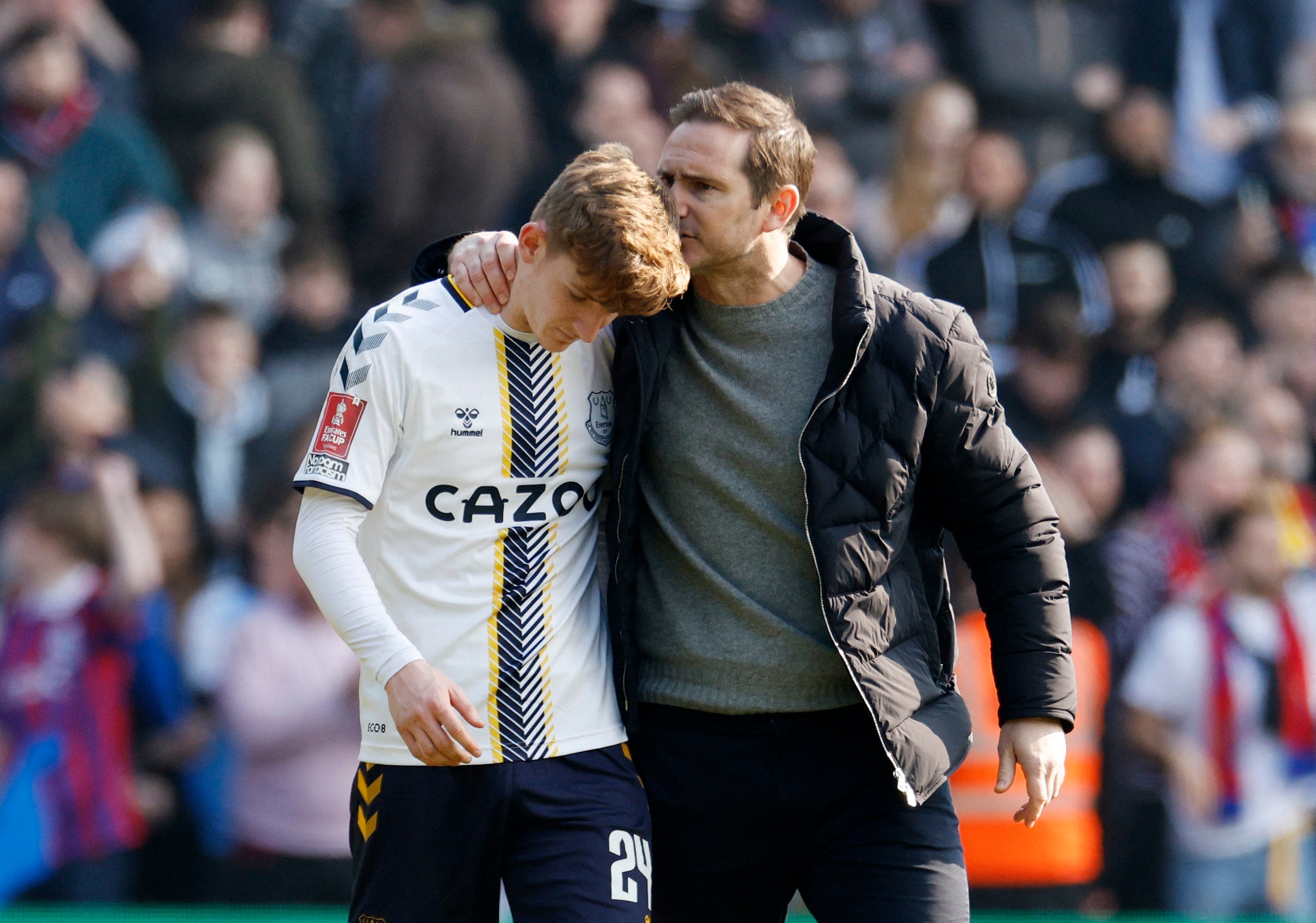 Anthony Gordon and Frank Lampard