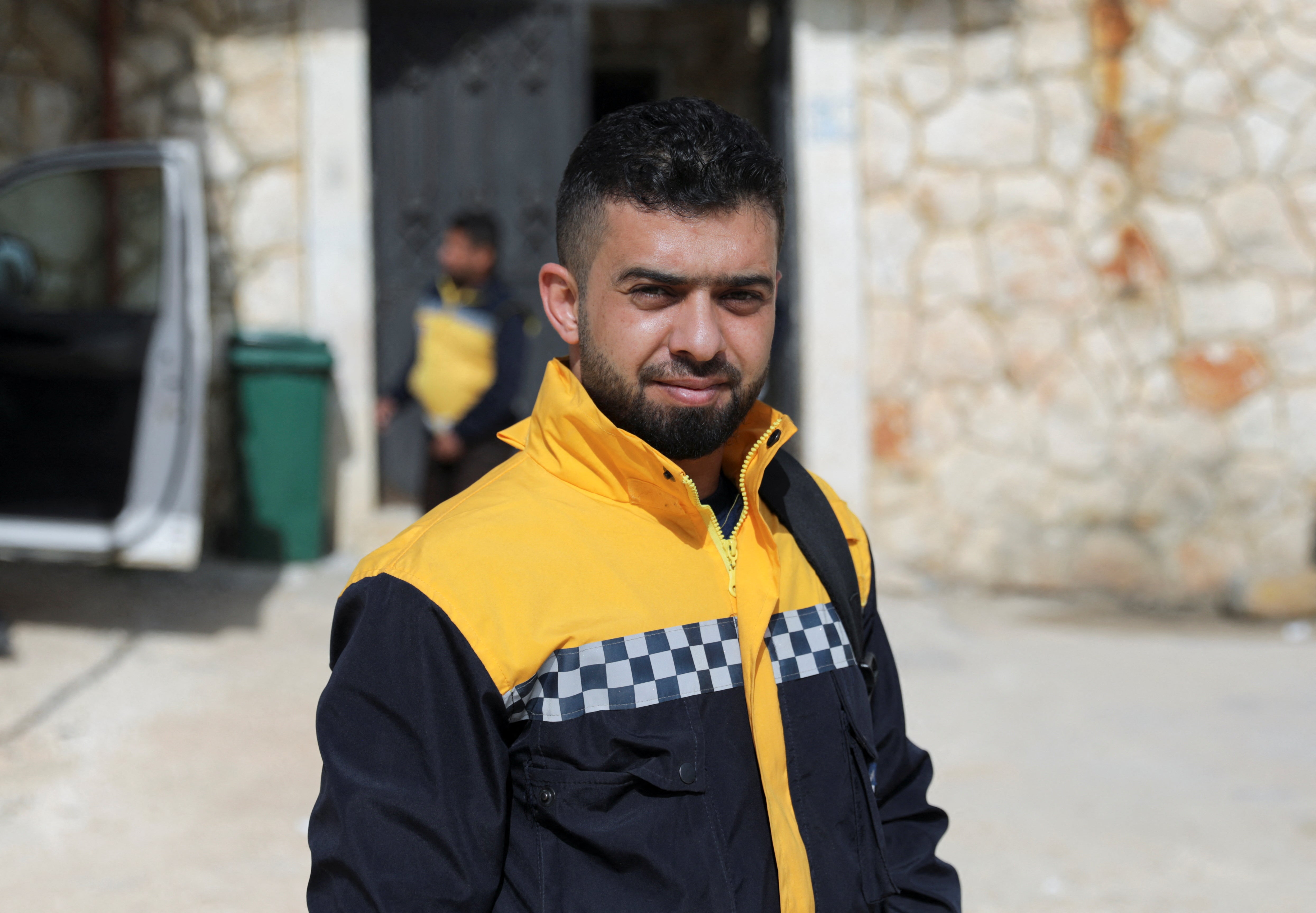 Hamid Ketteny, a civil defence rescue worker who says he carried to a nearby medical point the bodies of six children who were killed when the poison gas was dropped