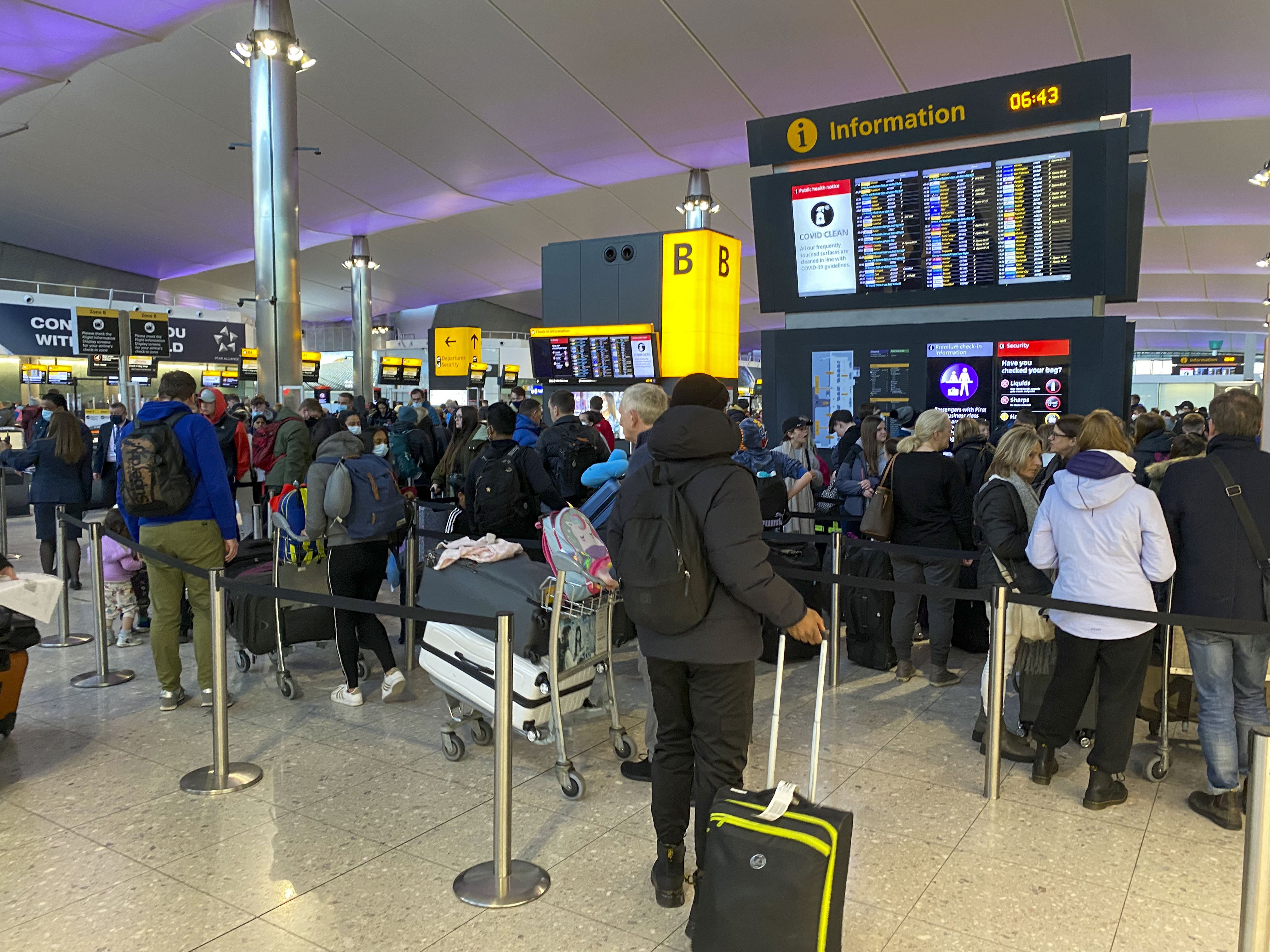 Heathrow Airport has recorded its busiest month since the start of the coronavirus pandemic (Steve Parsons/PA)