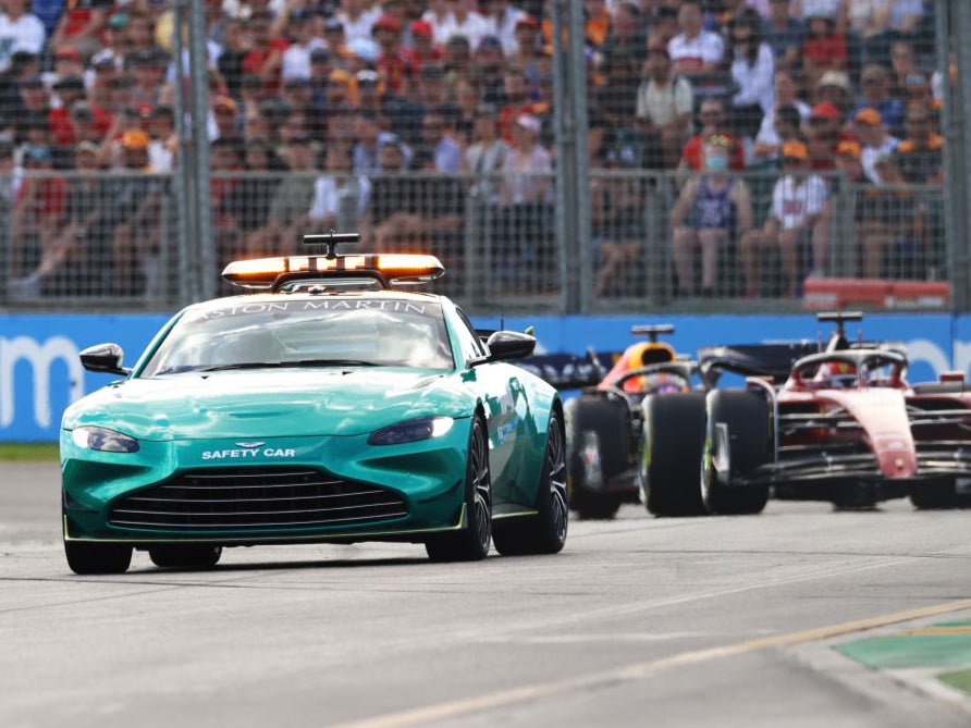 Drivers have complained about the pace of the Aston Martin safety car