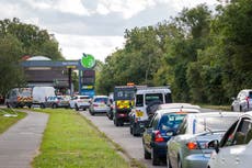 ‘One in three petrol stations closed’ in south of England amid oil terminal protests