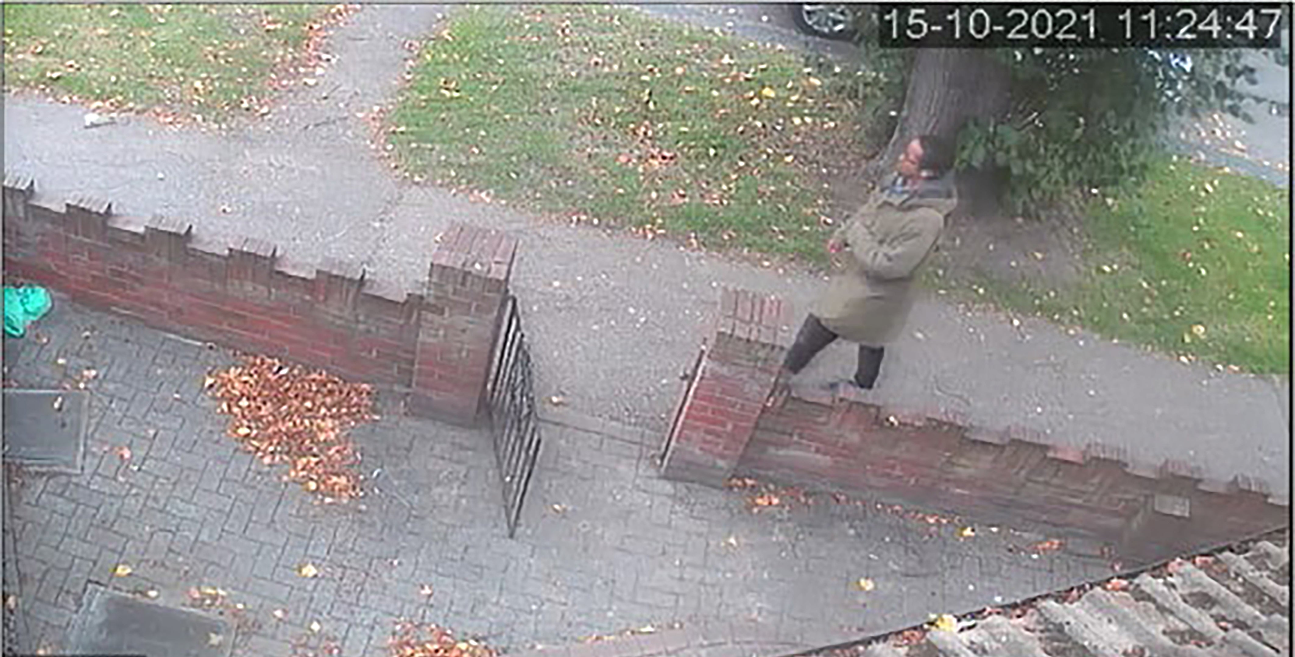 Ali Harbi Ali captured on CCTV walking from Leigh-on-Sea railway station to Belfairs Methodist Church