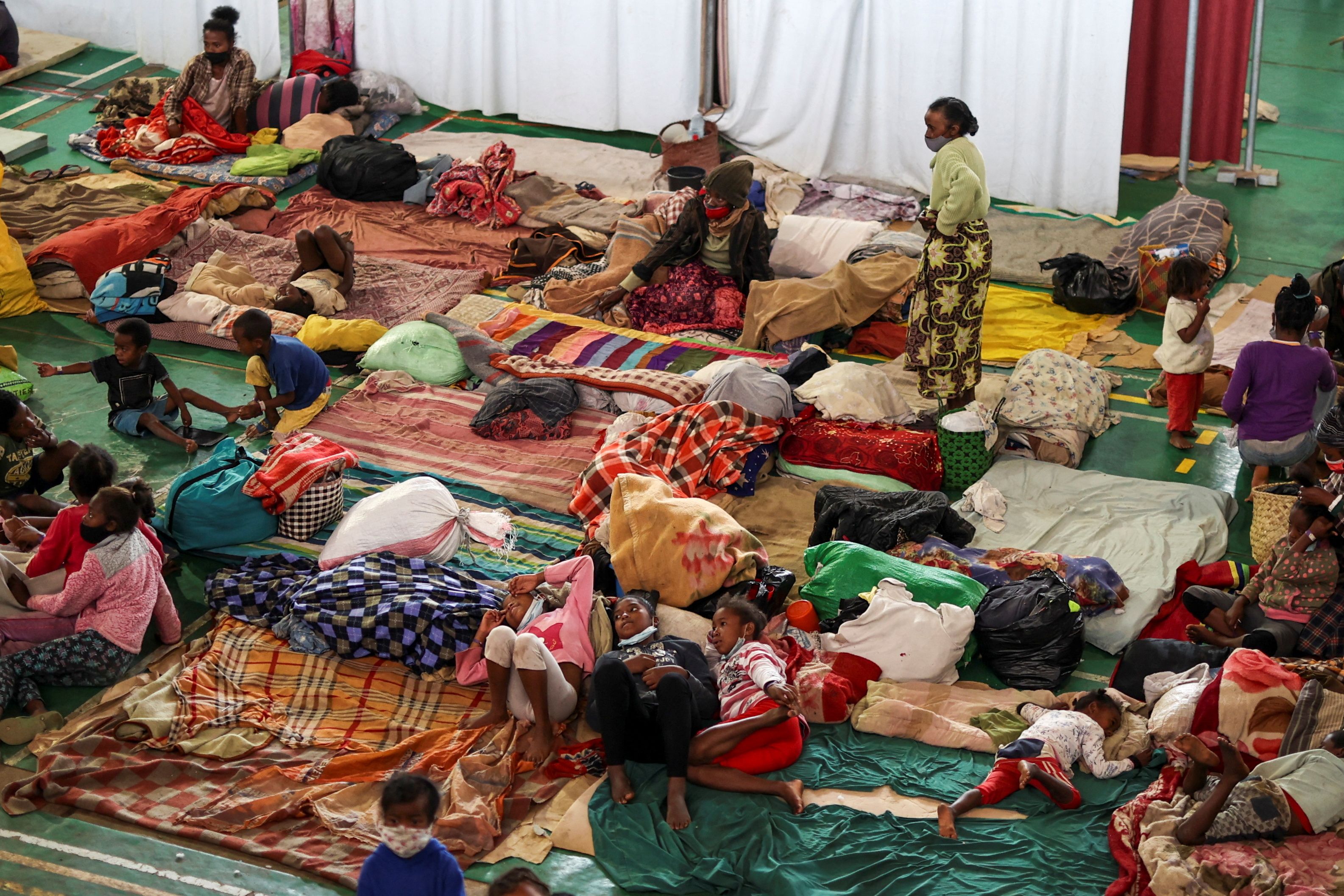 Locals displaced by Tropical Storm Ana take refuge in Madagascar