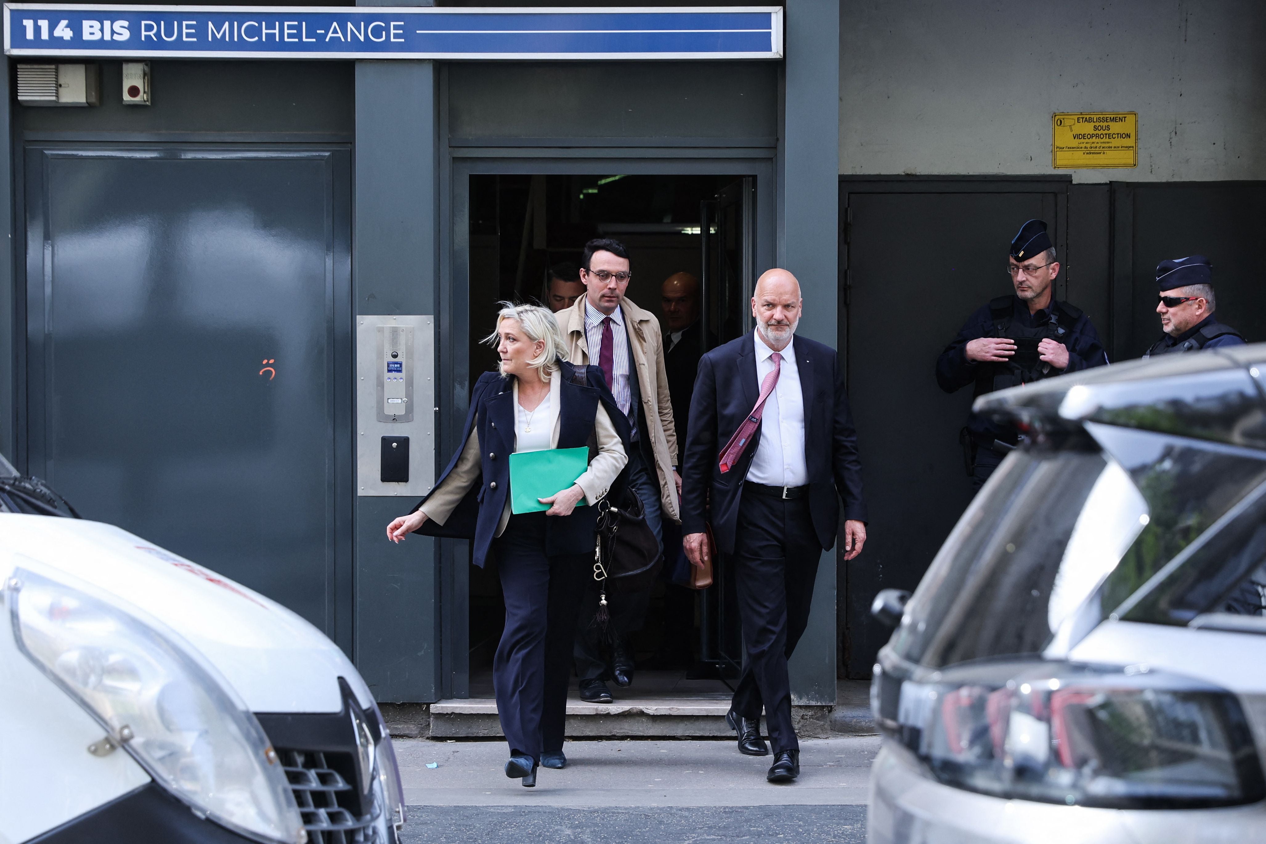 Marine Le Pen came second in Sunday’s vote with 23.15 per cent