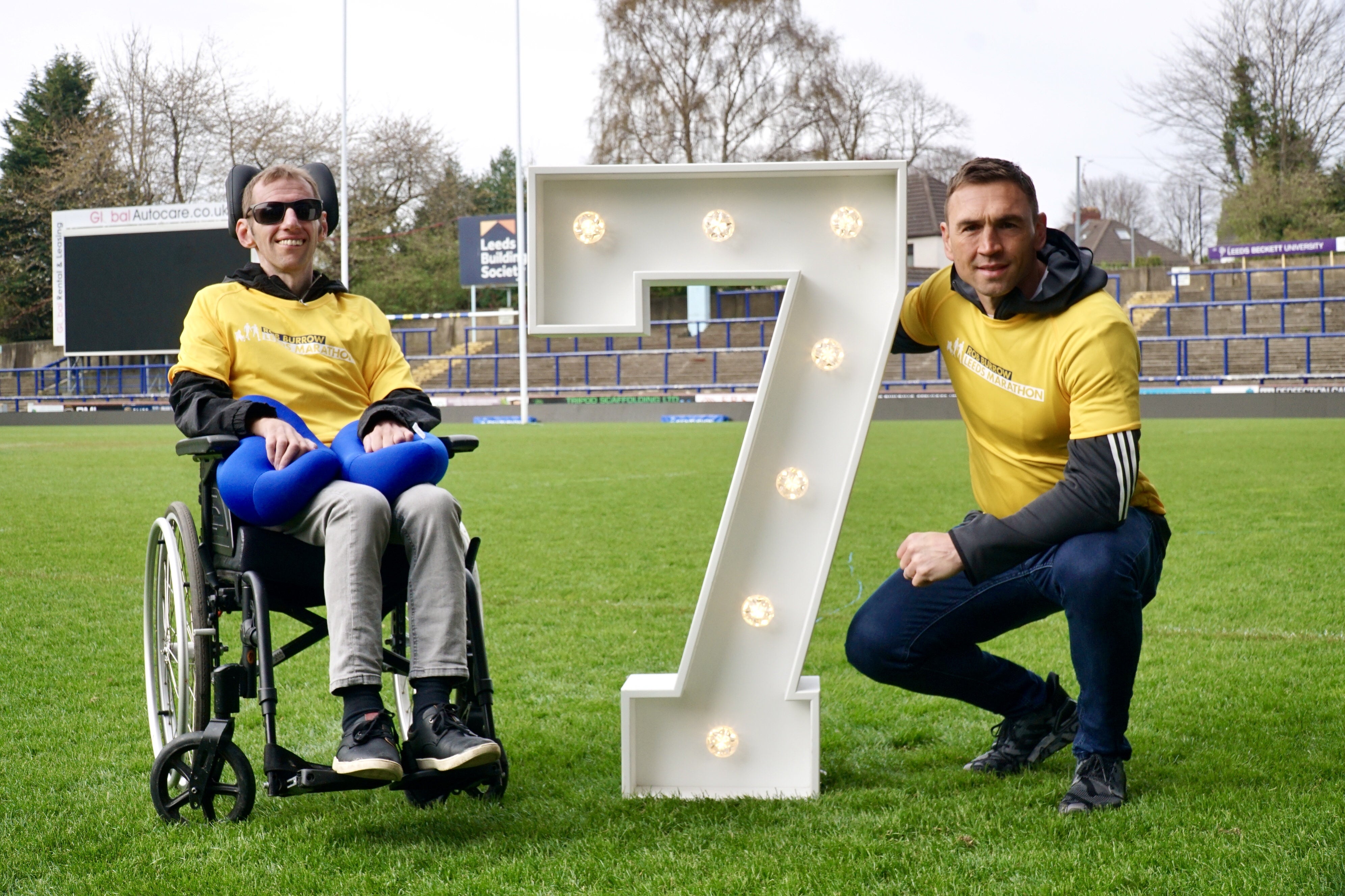 Kevin Sinfield (right) and Rob Burrow (Run For All)