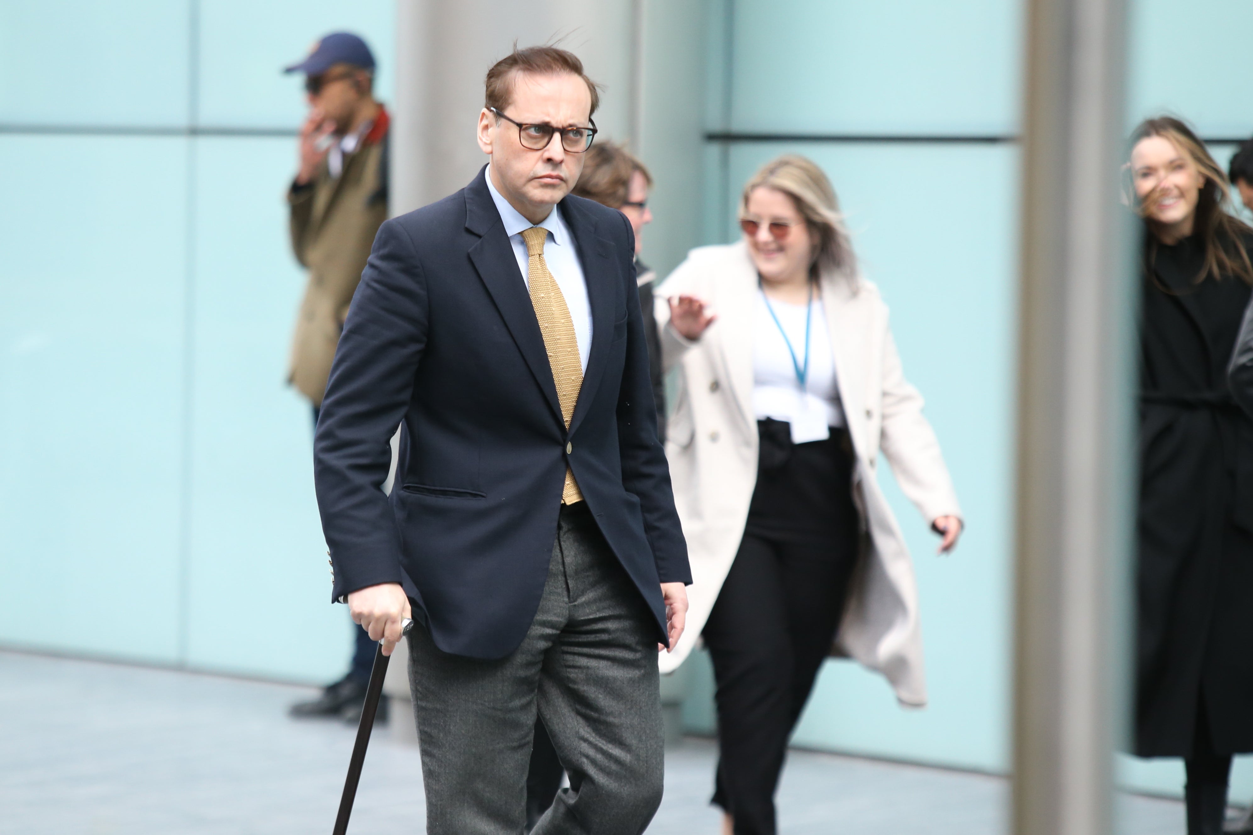 Imran Ahmad Khan pictured leaving Southwark Crown Court, London, where he was convicted of sexual assault against a 15-year-old boy in 2008 (James Manning/PA)